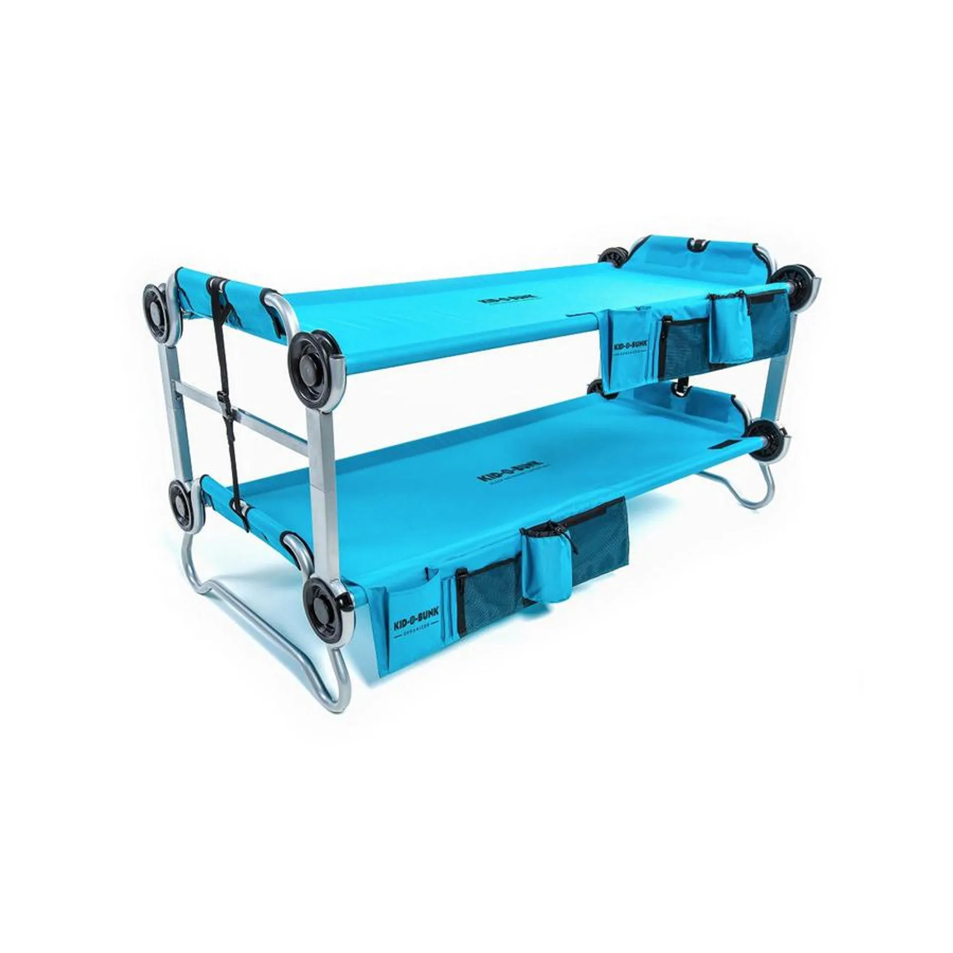 Disc-O-Bed Kid-O-Bunk With 2 Organizers Teal
