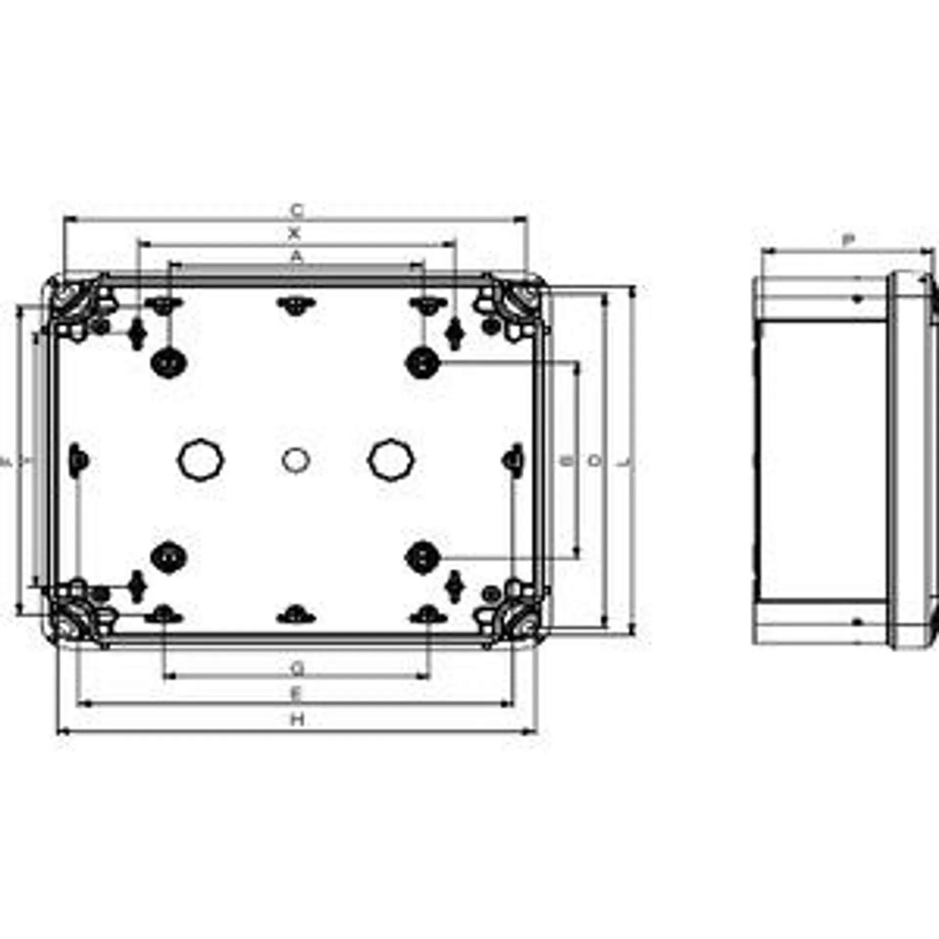Enclosure Polycarb 192 x 121x 87mm Lo