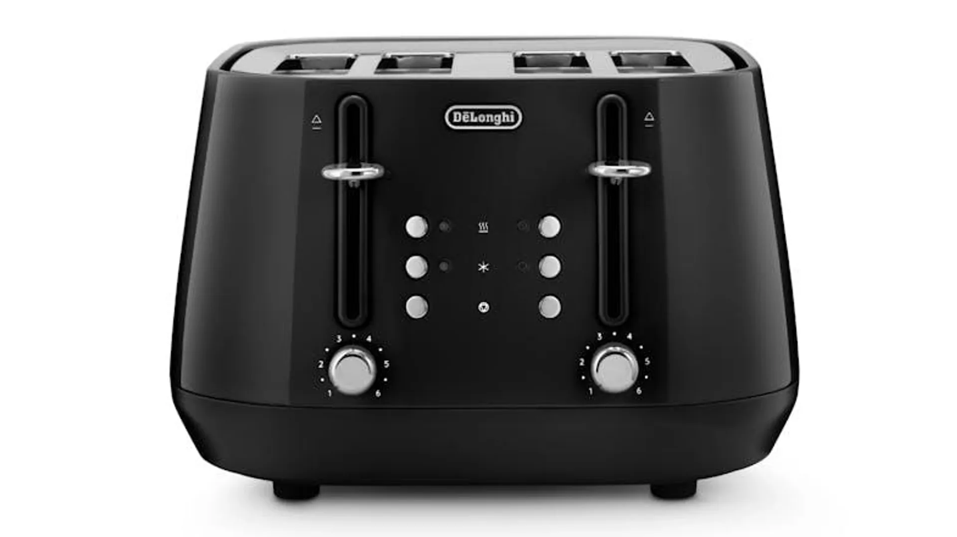 DeLonghi Eclettica 4 Slice Toaster - Bold Black (CTY4003.BK)