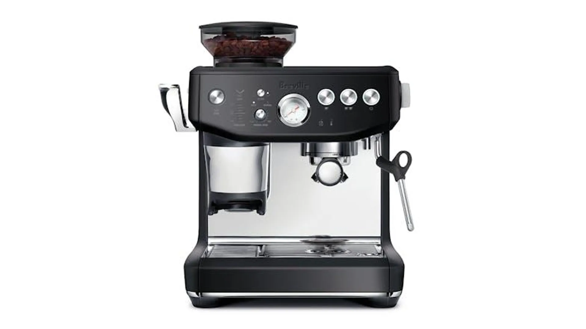 Breville the Barista Express Impress Espresso Machine - Black Truffle