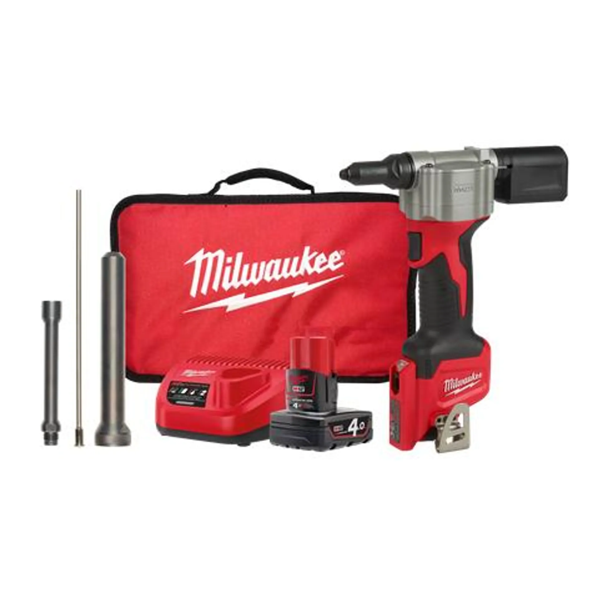 Milwaukee M12 Cordless Rivet Gun 12V 4Ah