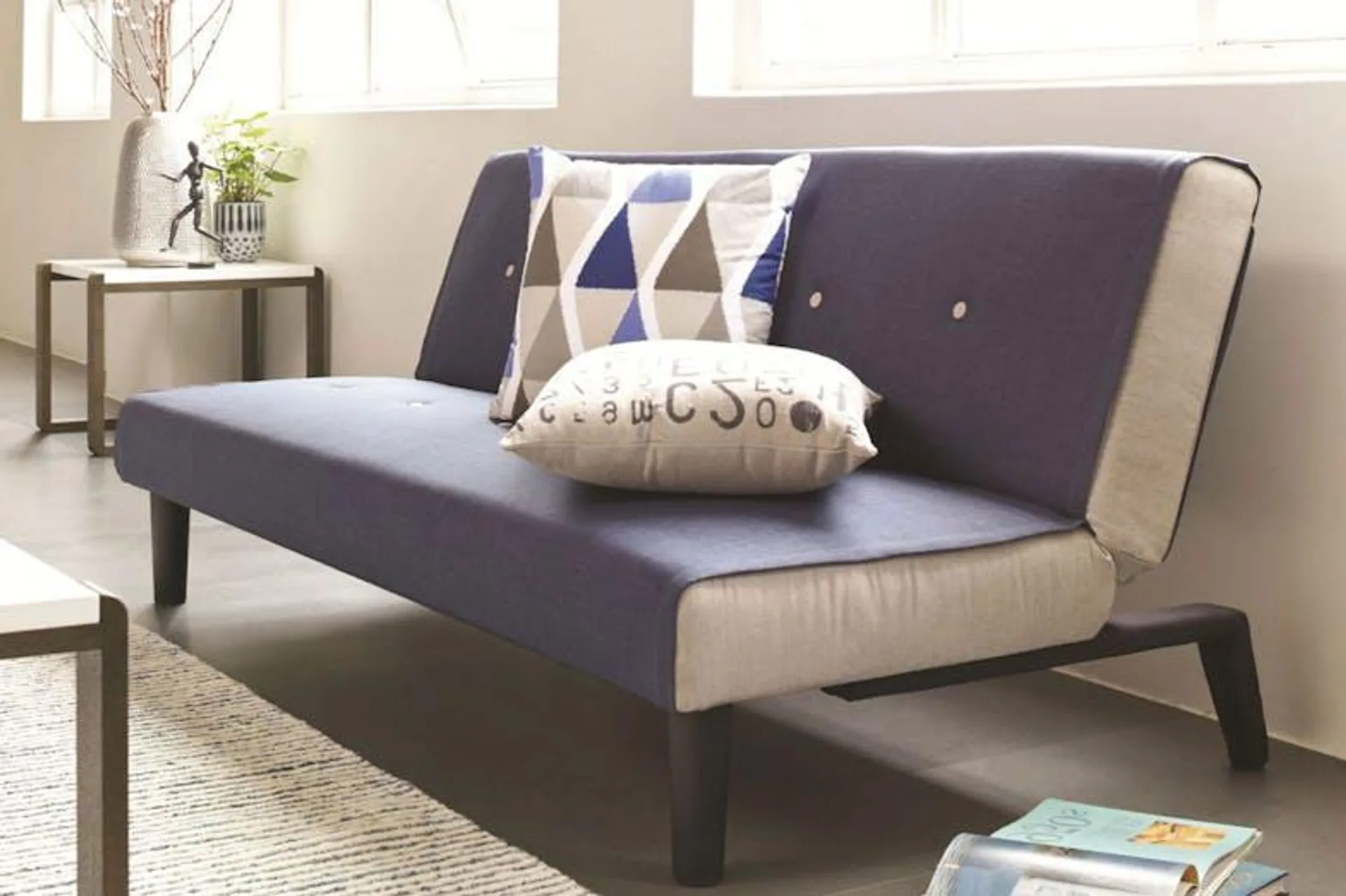 Oslo Sofa Bed - Blue