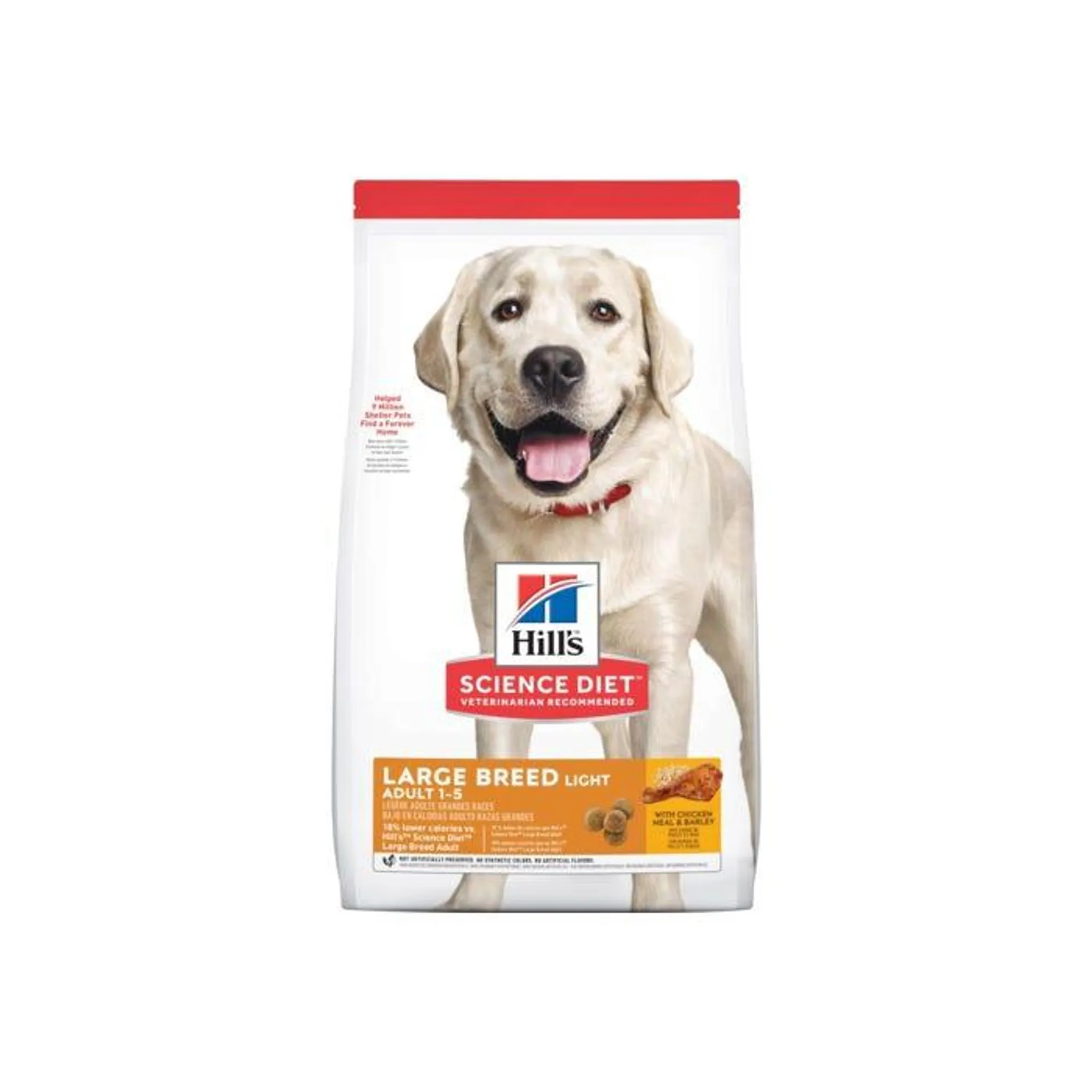 Hill's Science Diet Adult Light Large Breed Dog Food 12kg