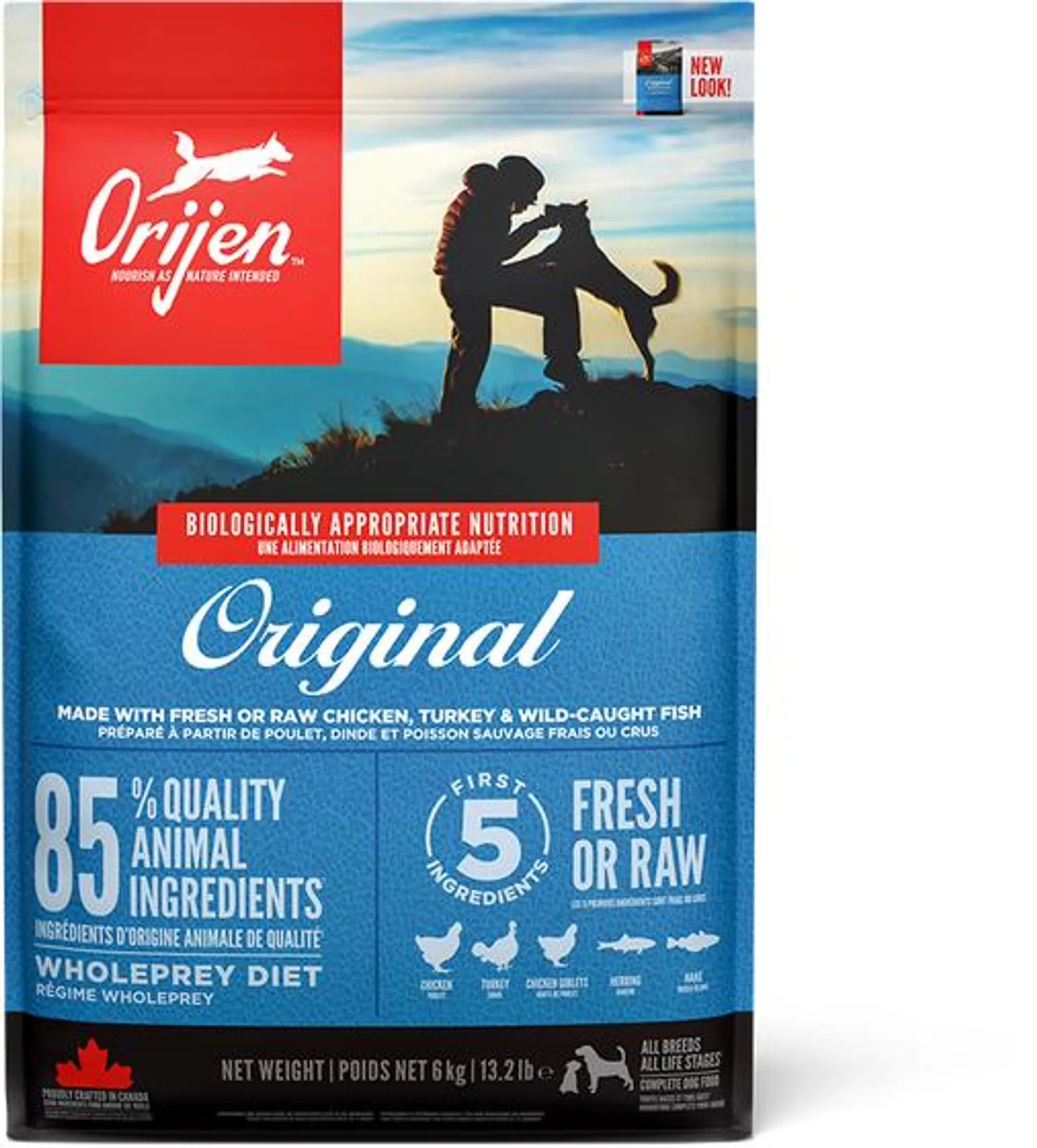 Orijen Grain Free Original Dog Food 6kg