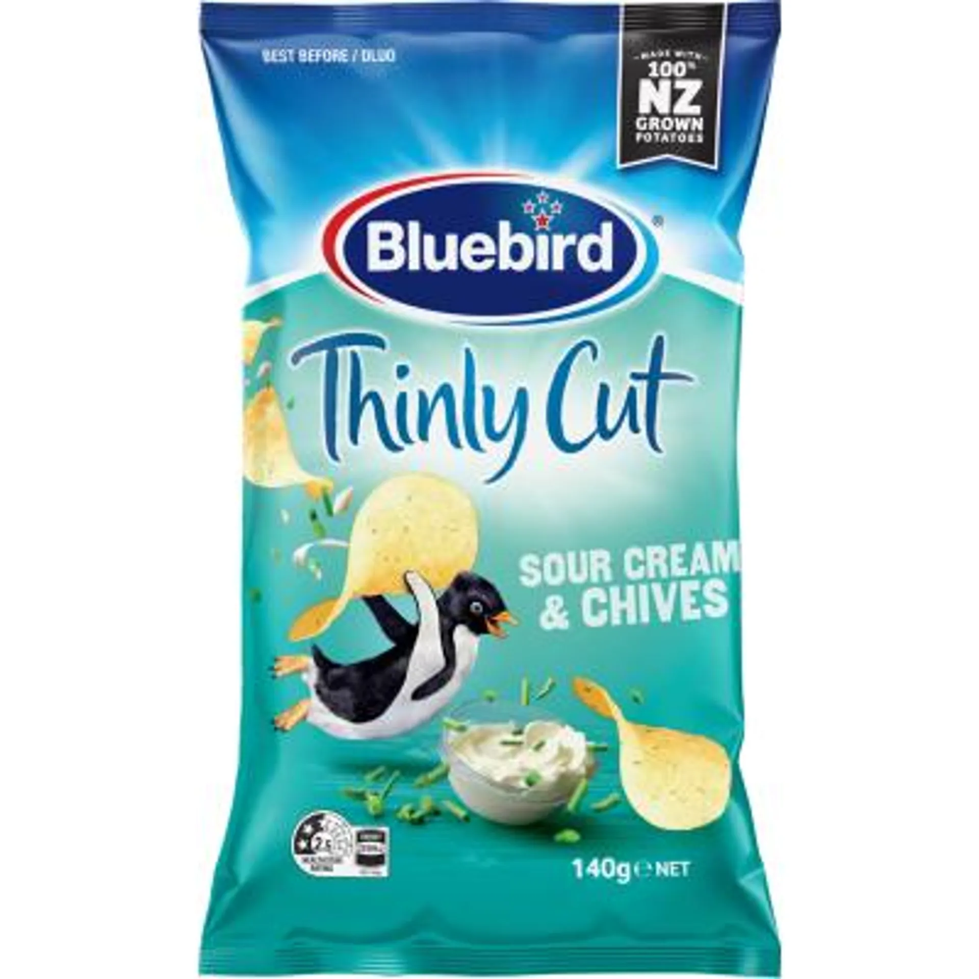 Bluebird Thinly Cut Sour Cream & Chives Potato Chips