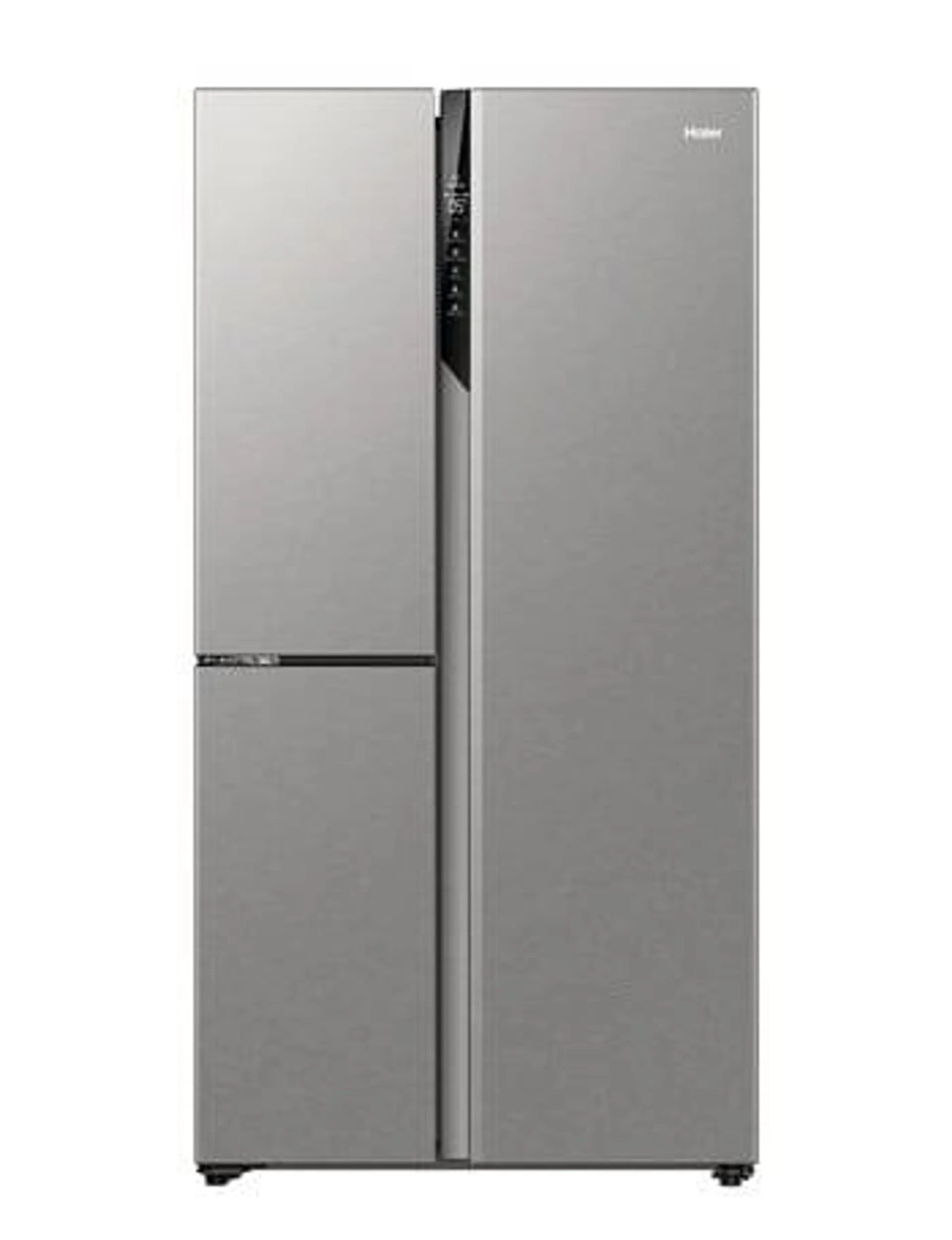 Haier 575L Three-Door Side by Side Fridge Freezer, HRF575XS