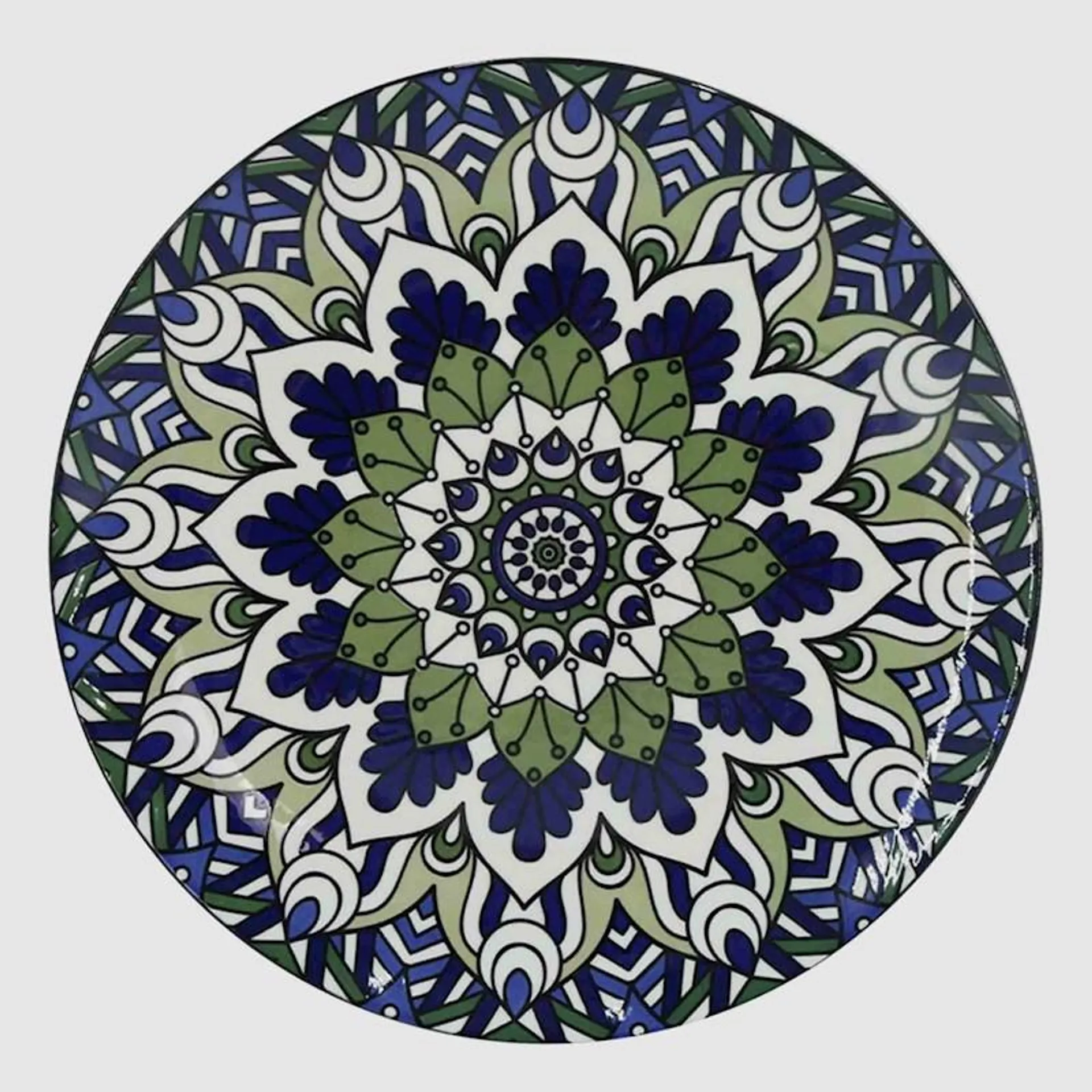 Arthouse Maroc Porcelain Dinner Plate 26.8cm Green/Blue