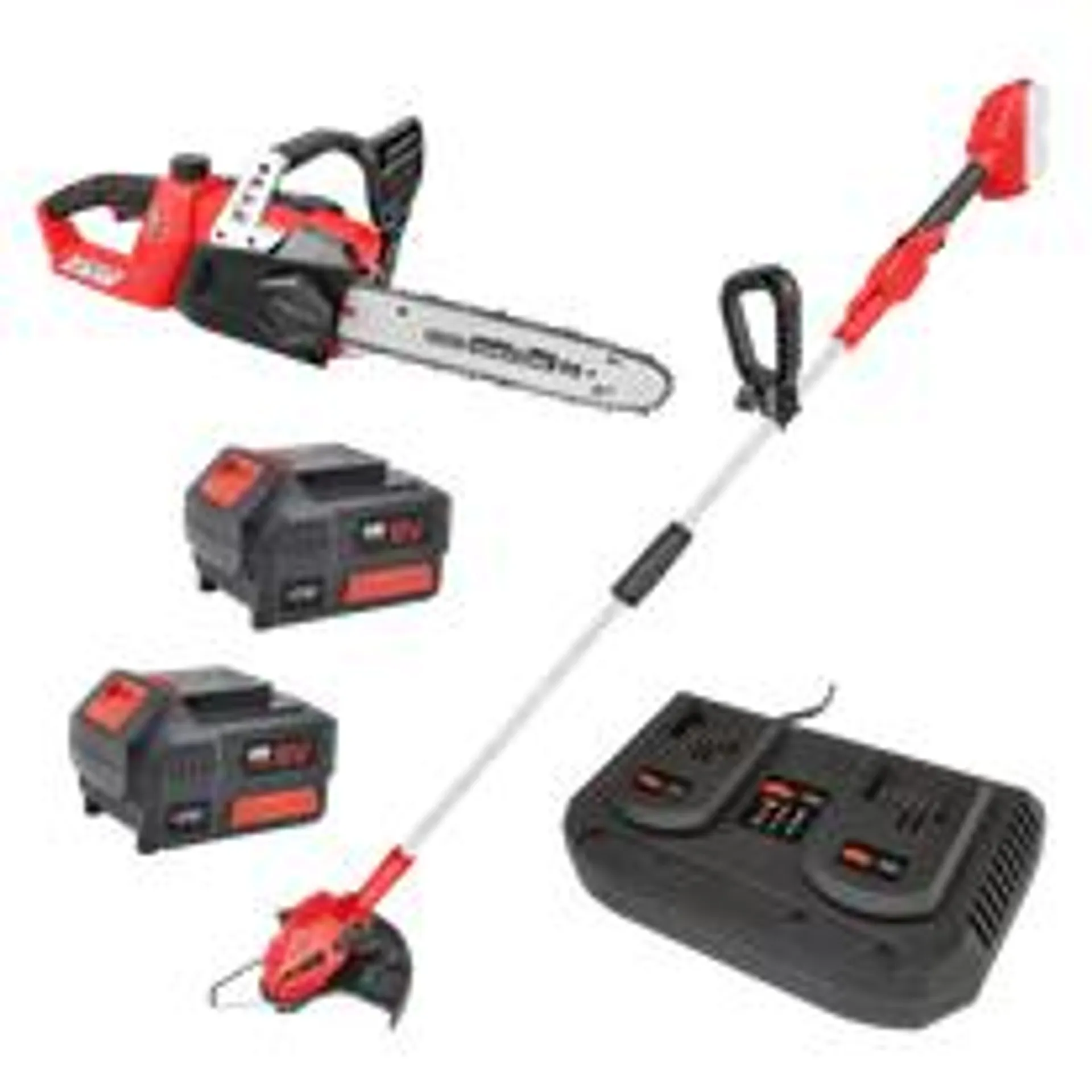 ToolShed XHD Cordless Chainsaw and Line Trimmer 18V 5Ah Kit