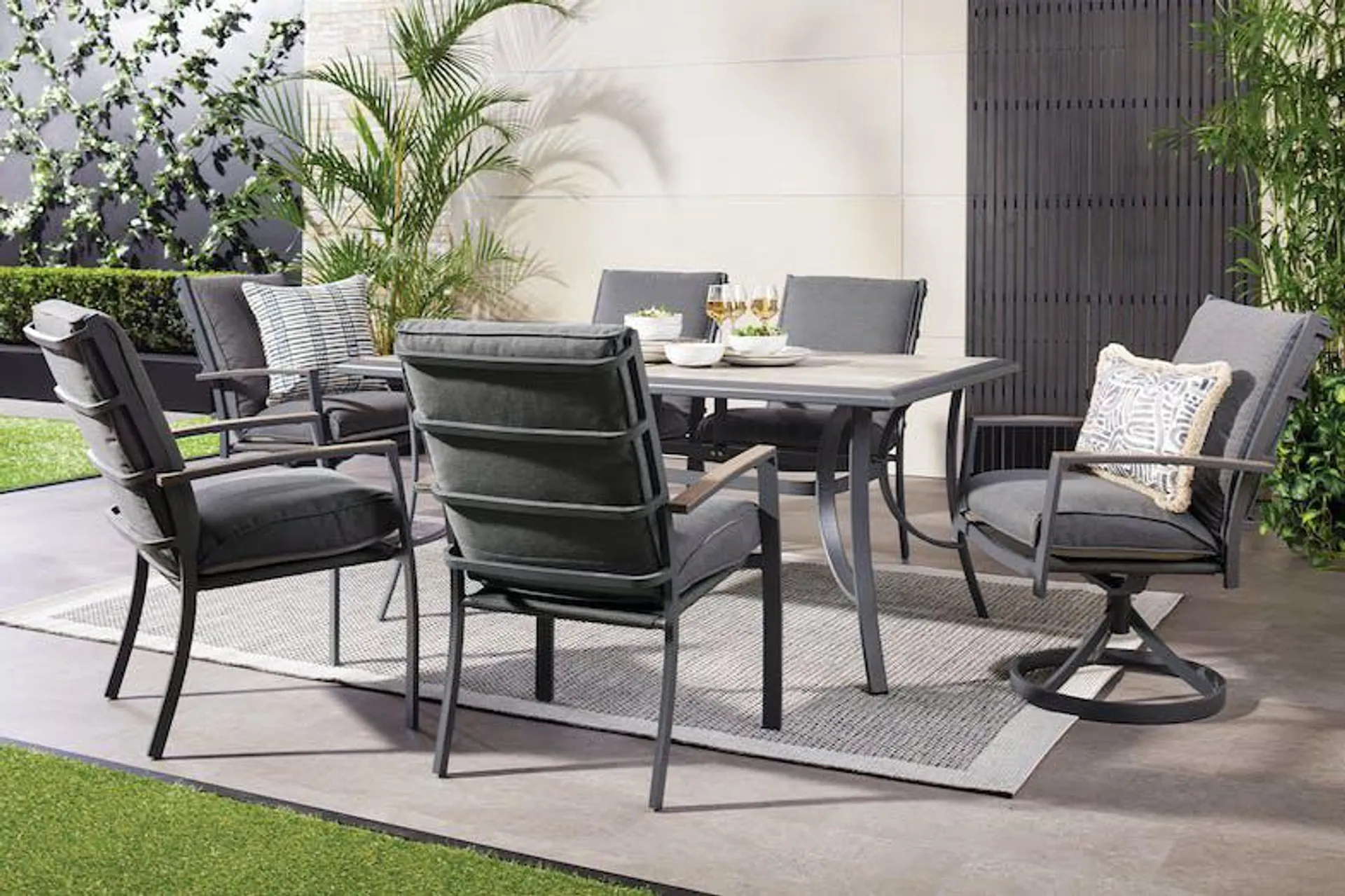 Ruby 7 Piece Outdoor Lounge Dining Suite