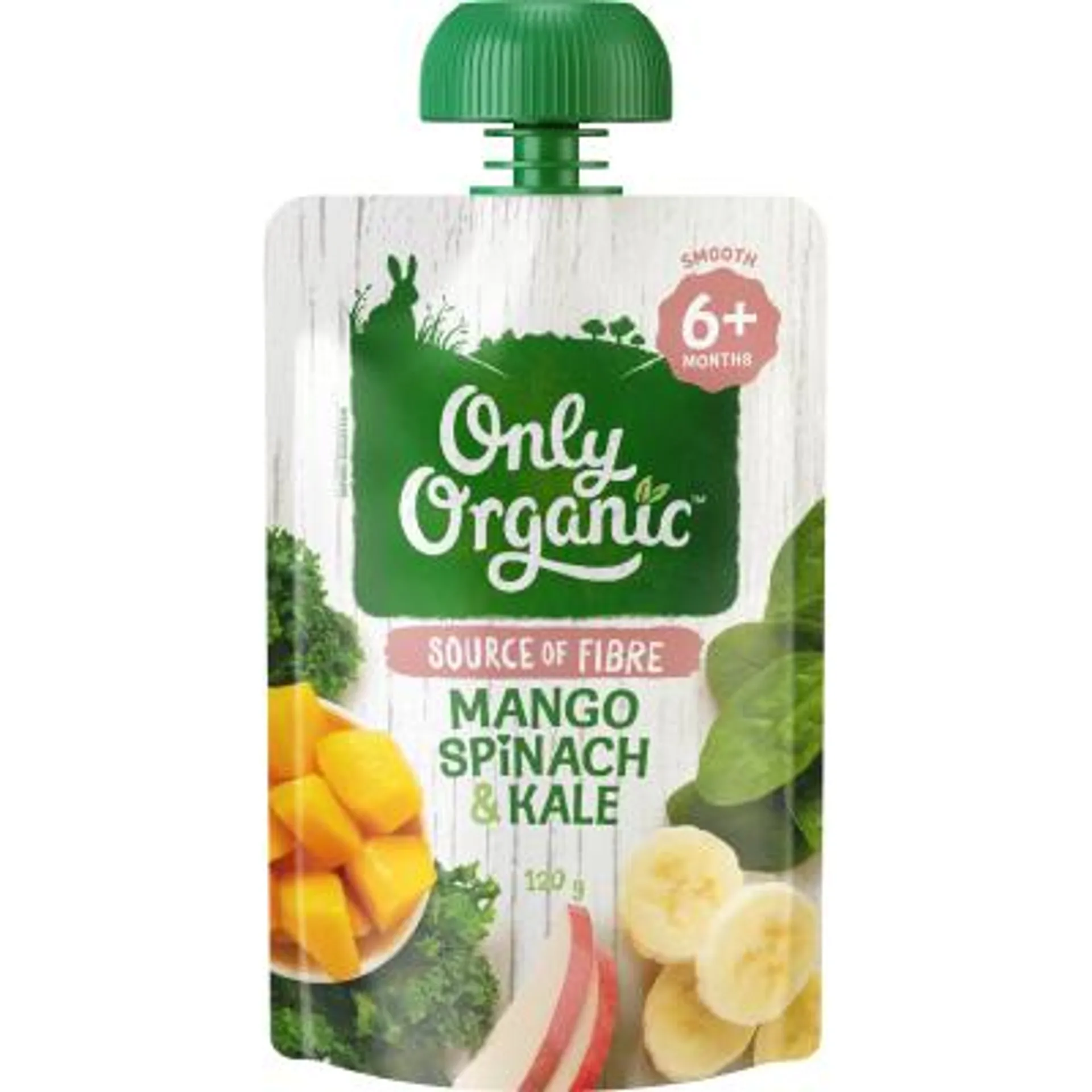 Only Organic Mango Spinach & Kale 6+ Months