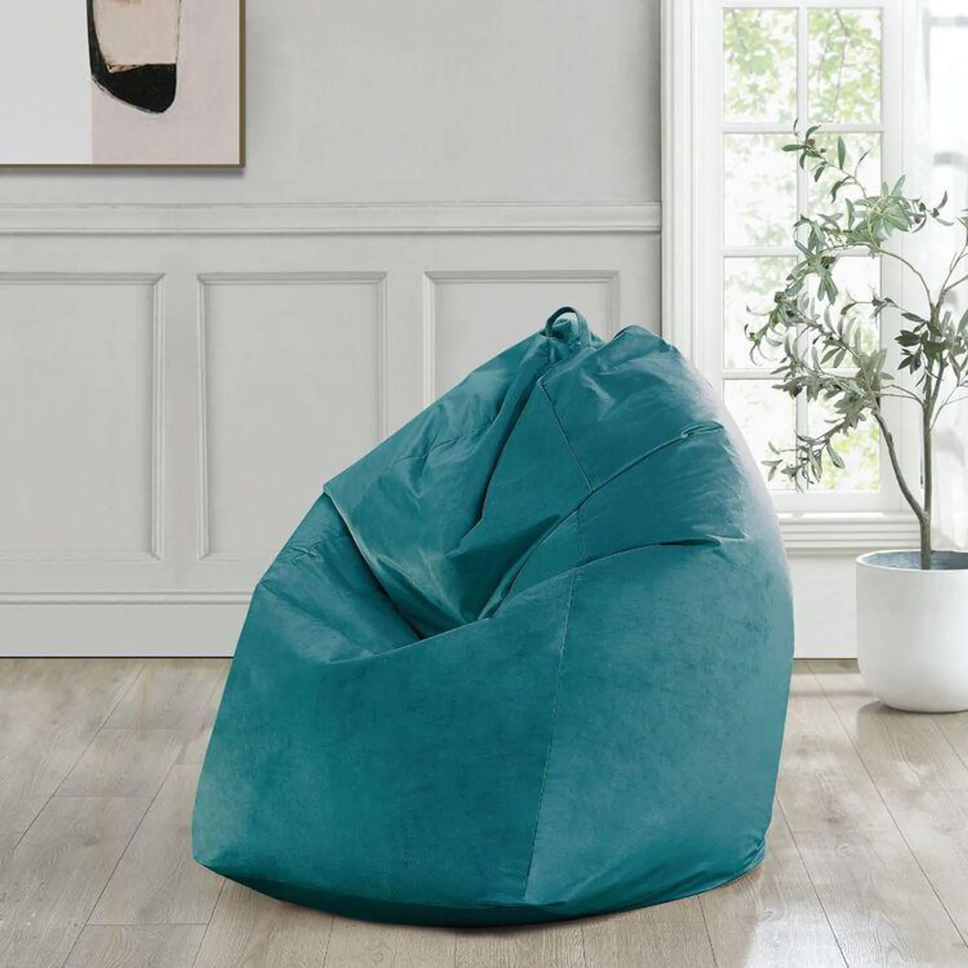 KOO Maddie Teardrop Bean Bag Teal 50 x 50 x 120 cm