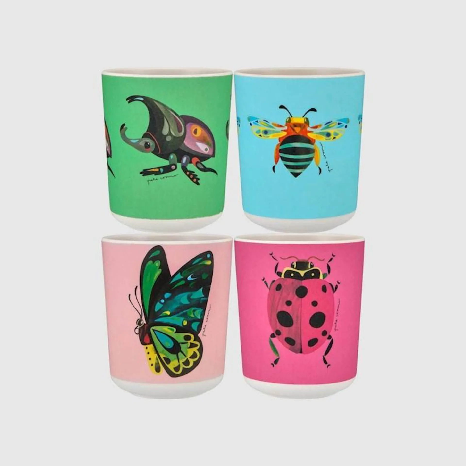 Maxwell & Williams Garden Party Melamine Tumbler 250ml Set 4