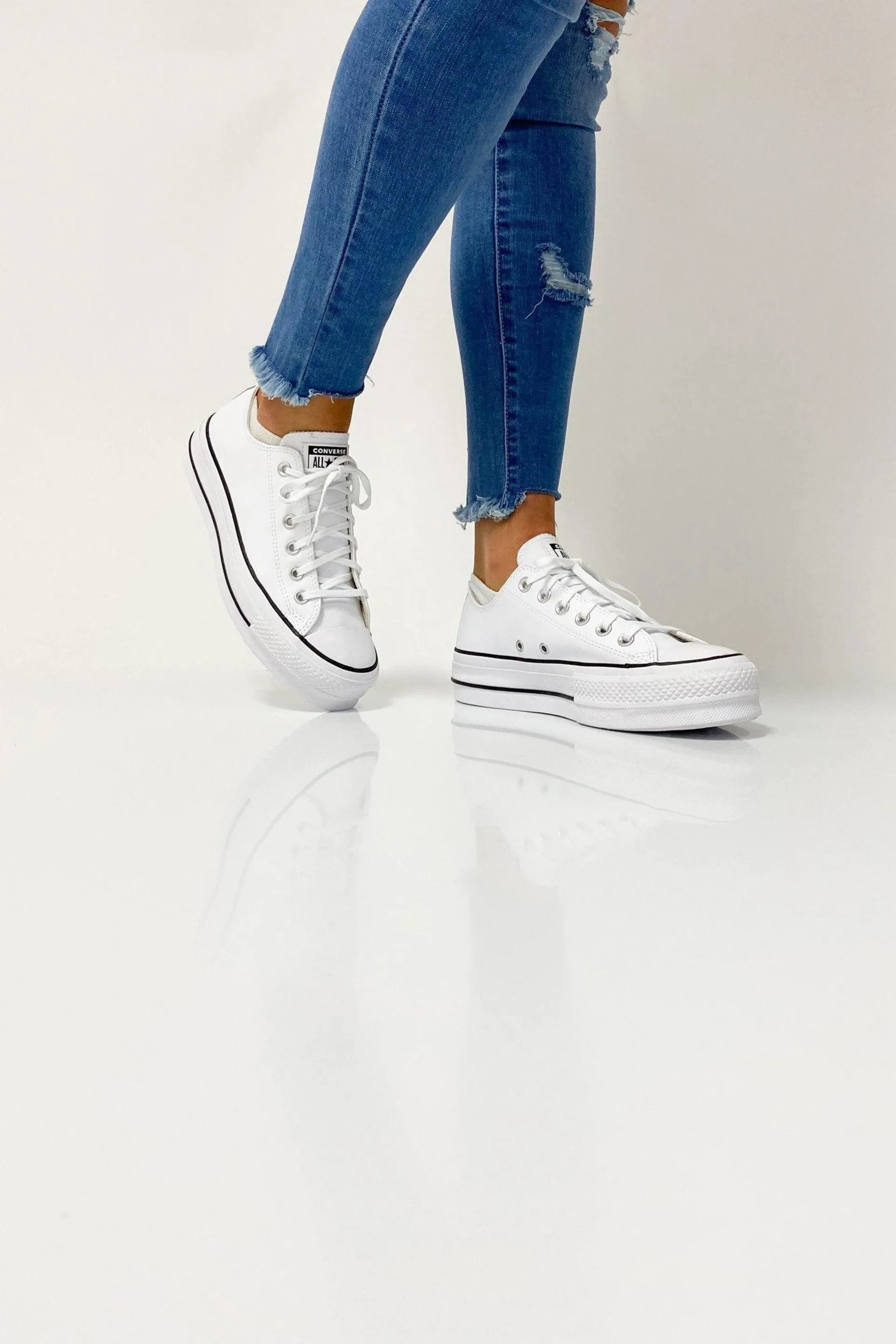Converse Chuck Taylor All Star Lift Leather Low White