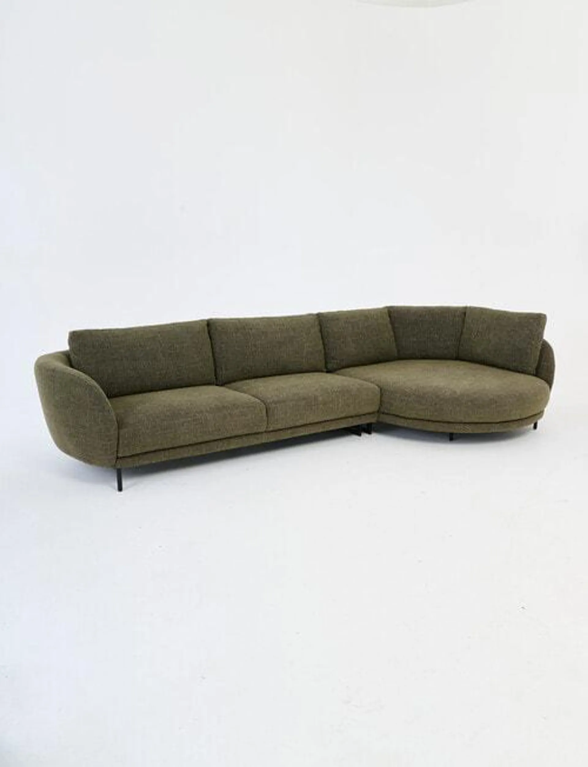 LUCA Milan Fabric 2.5 Seater Sofa with Right Hand Corner