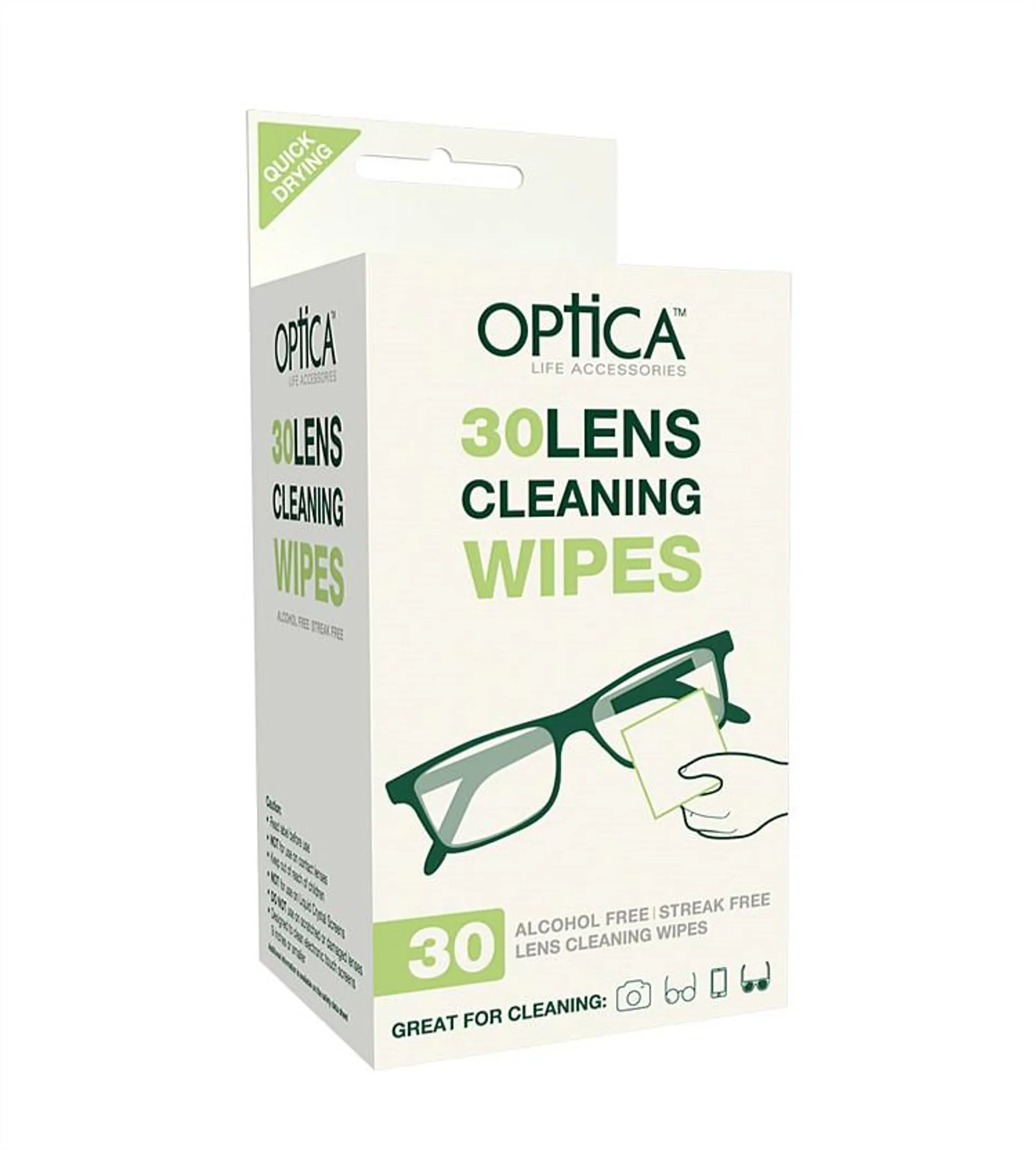 Optica Lens Cleaning Wipes 30s