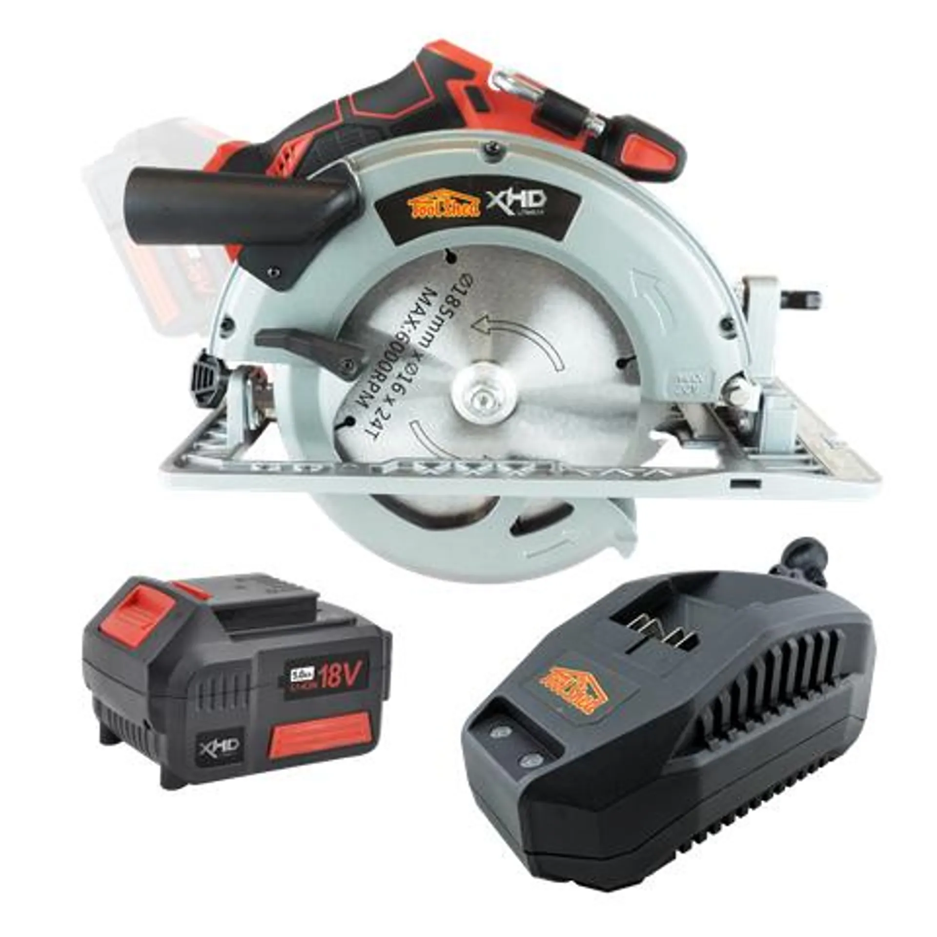 XHD Lithium Cordless Circular Saw Brushless 184mm 18V 5Ah