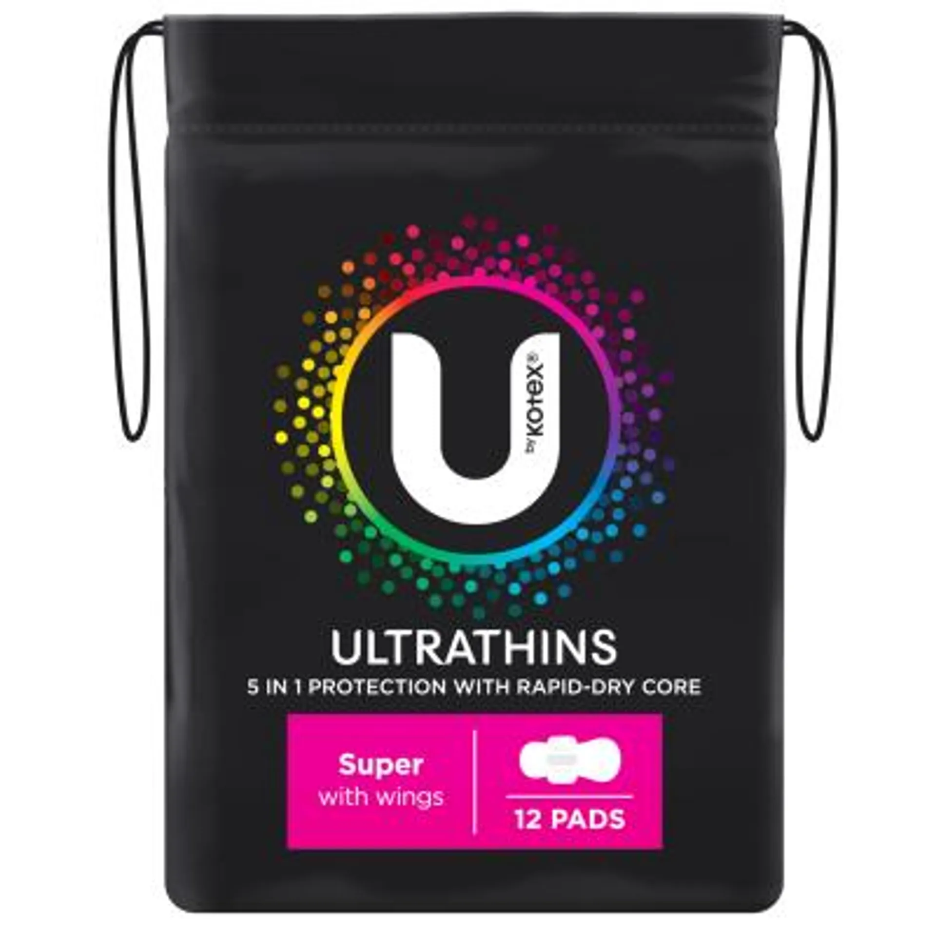 U By Kotex Ultrathins Super Pads With Wings