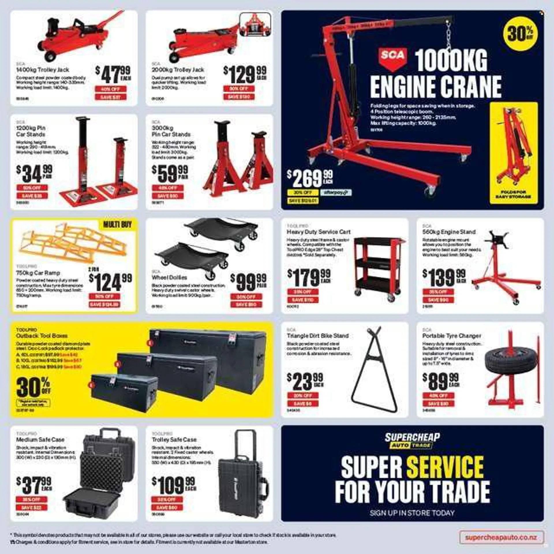 SuperCheap Auto mailer - 28.07.2022 - 07.08.2022 - Sales products - trolley, bike, tool box, cart, tyre changer. Page 15.