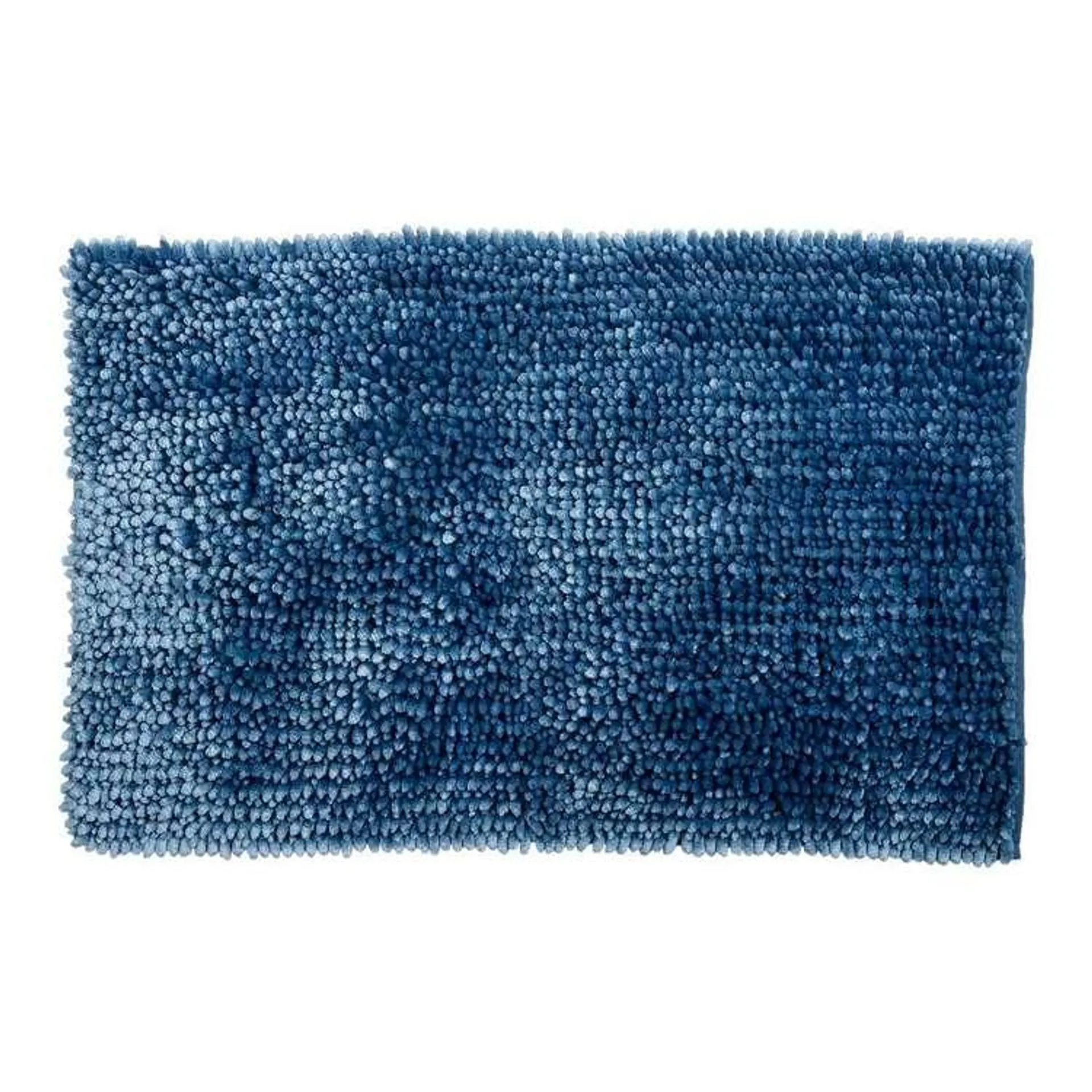 KOO Silk Touch Chenille Toggle Bath Mat Teal Bath Mat