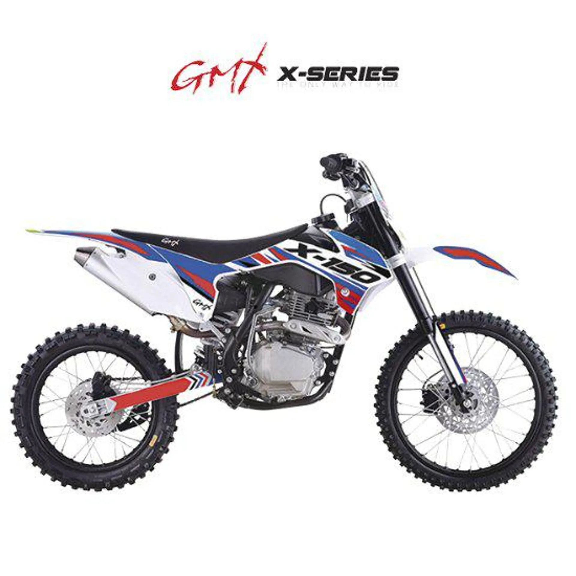 GMX X-Series X-150 Dirt Bike- Blue/Red