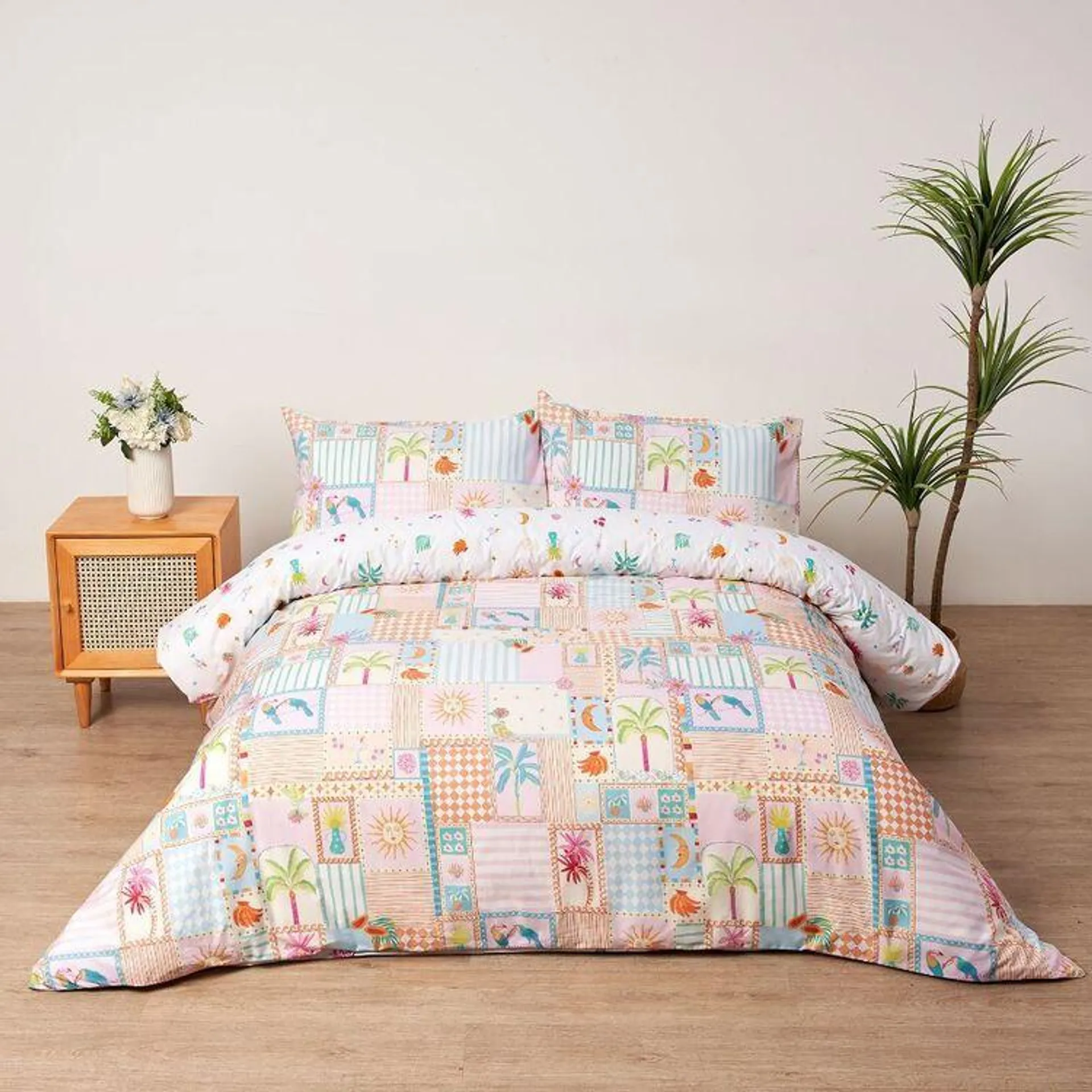 KOO Miami Quilt Cover Set Multicoloured