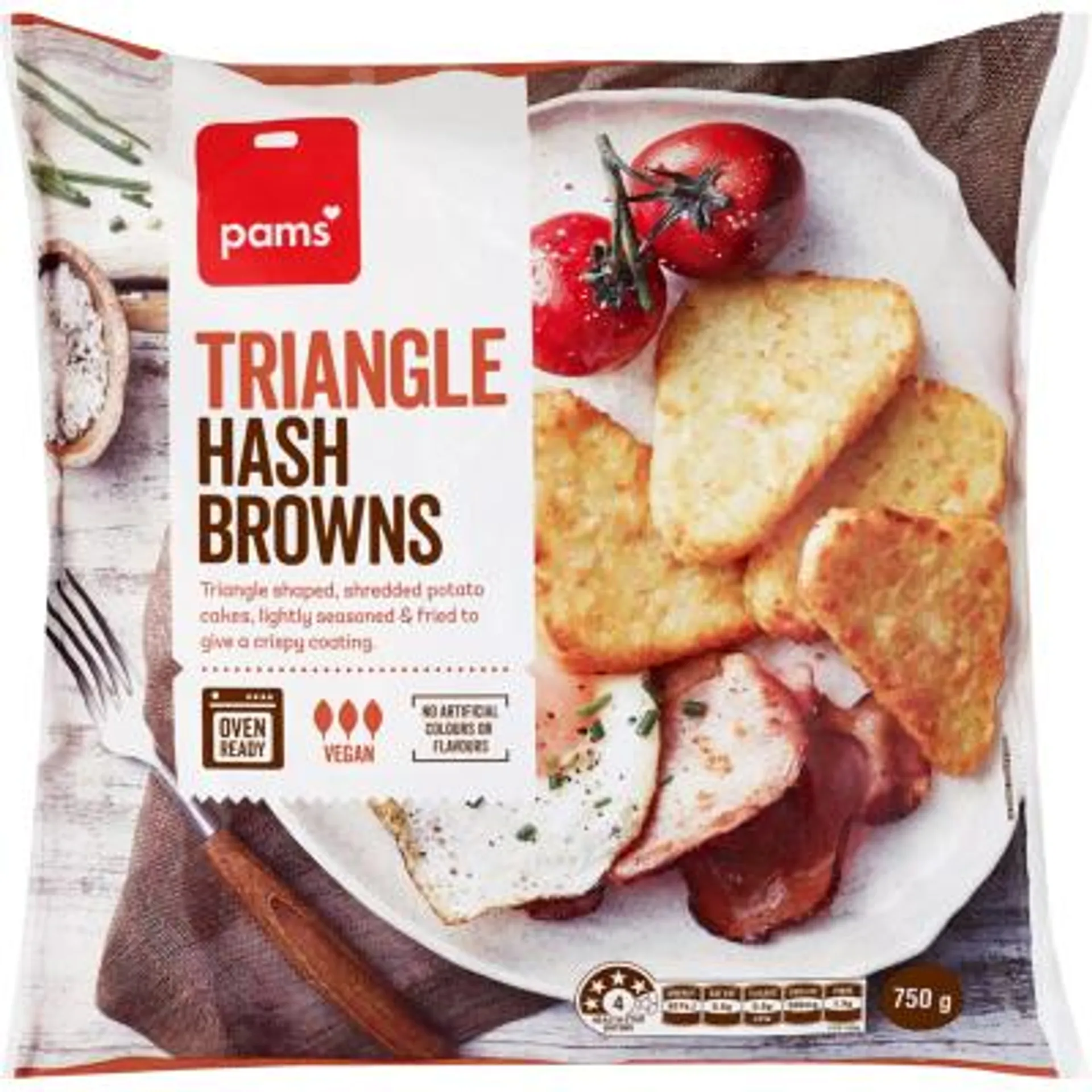 Pams Triangle Frozen Hash Browns