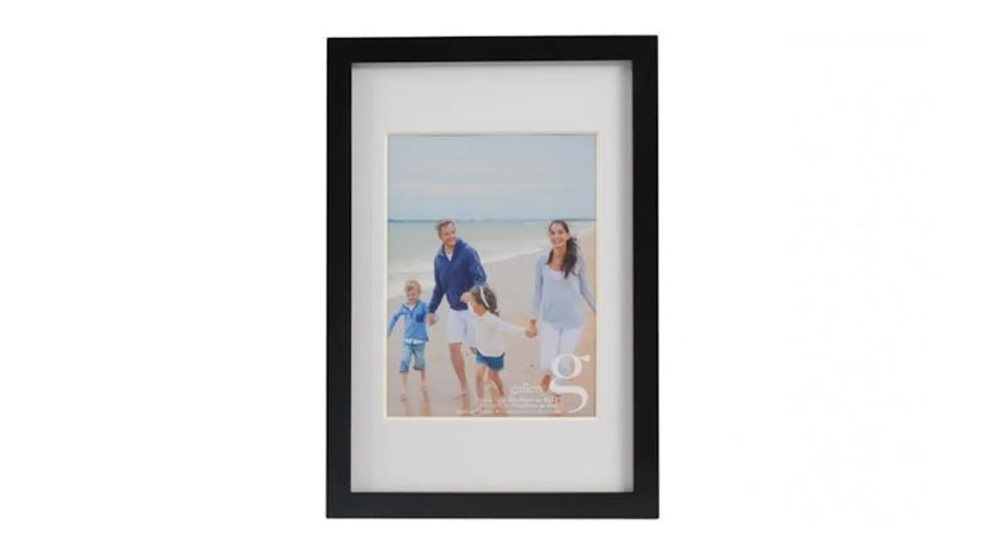 UR1 Gallery 8x12 Photo Frame with 6x8 Opening - Black