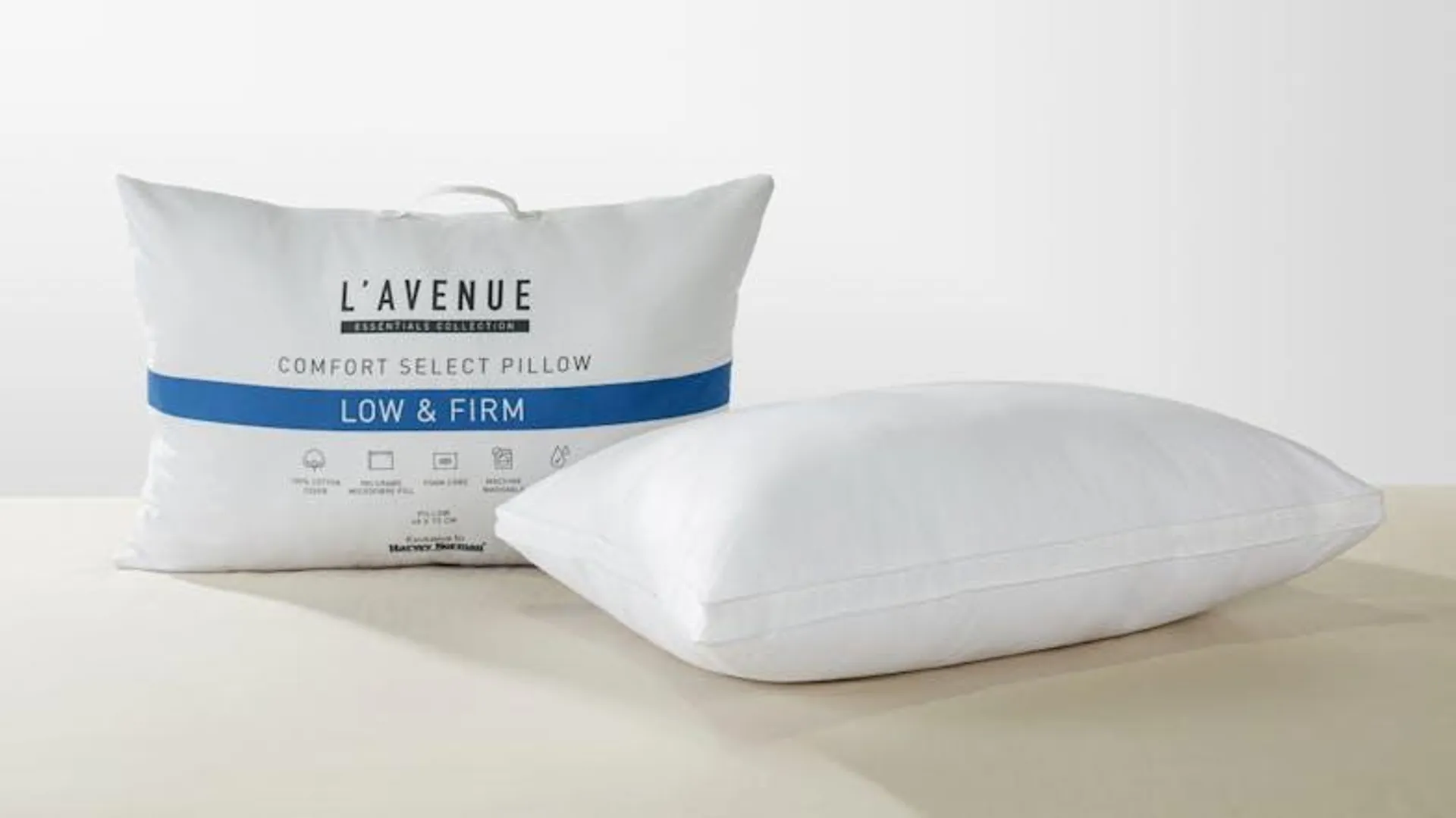 Comfort Select Low/Firm Standard Pillow by L'Avenue