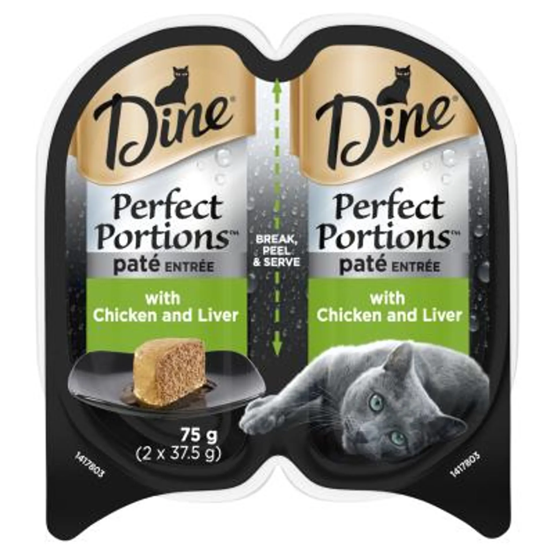 Dine Perfect Portions Cuts Pate Entree With Chicken And Liver Wet Cat Food