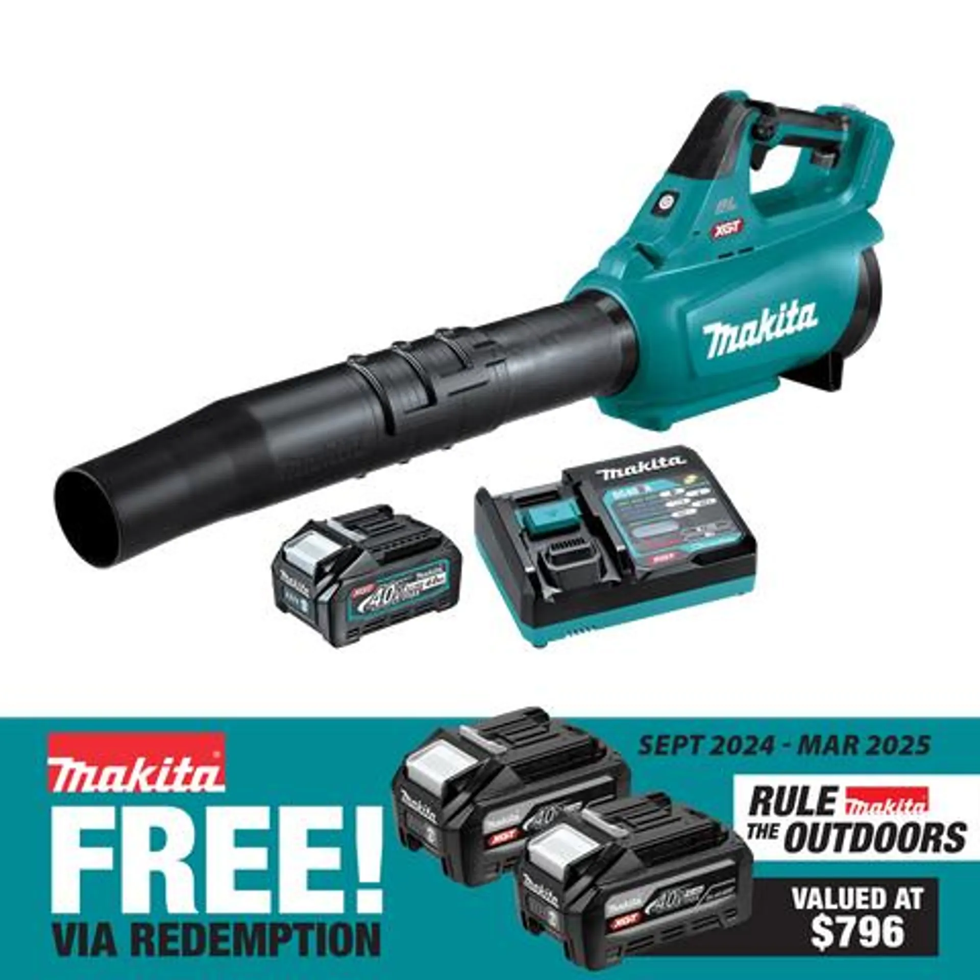 Makita XGT Cordless Blower Variable Speed 40V 4Ah