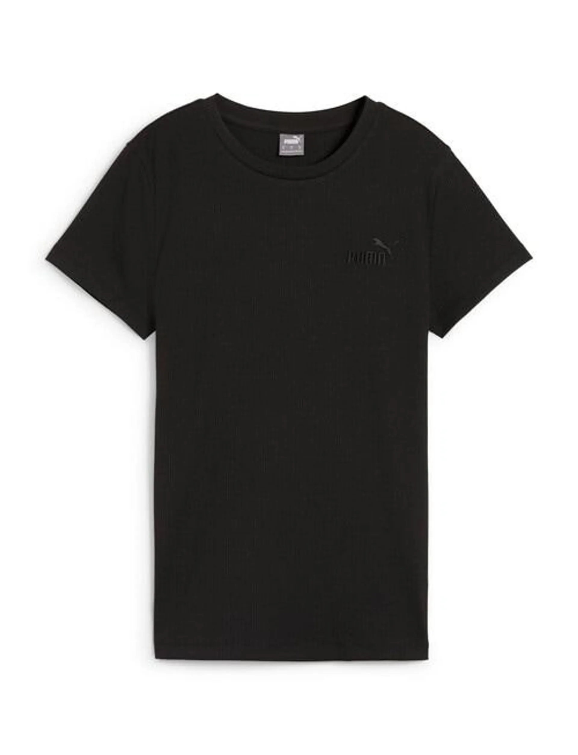 Puma Essential Elevated Crew Neck Tee, Black