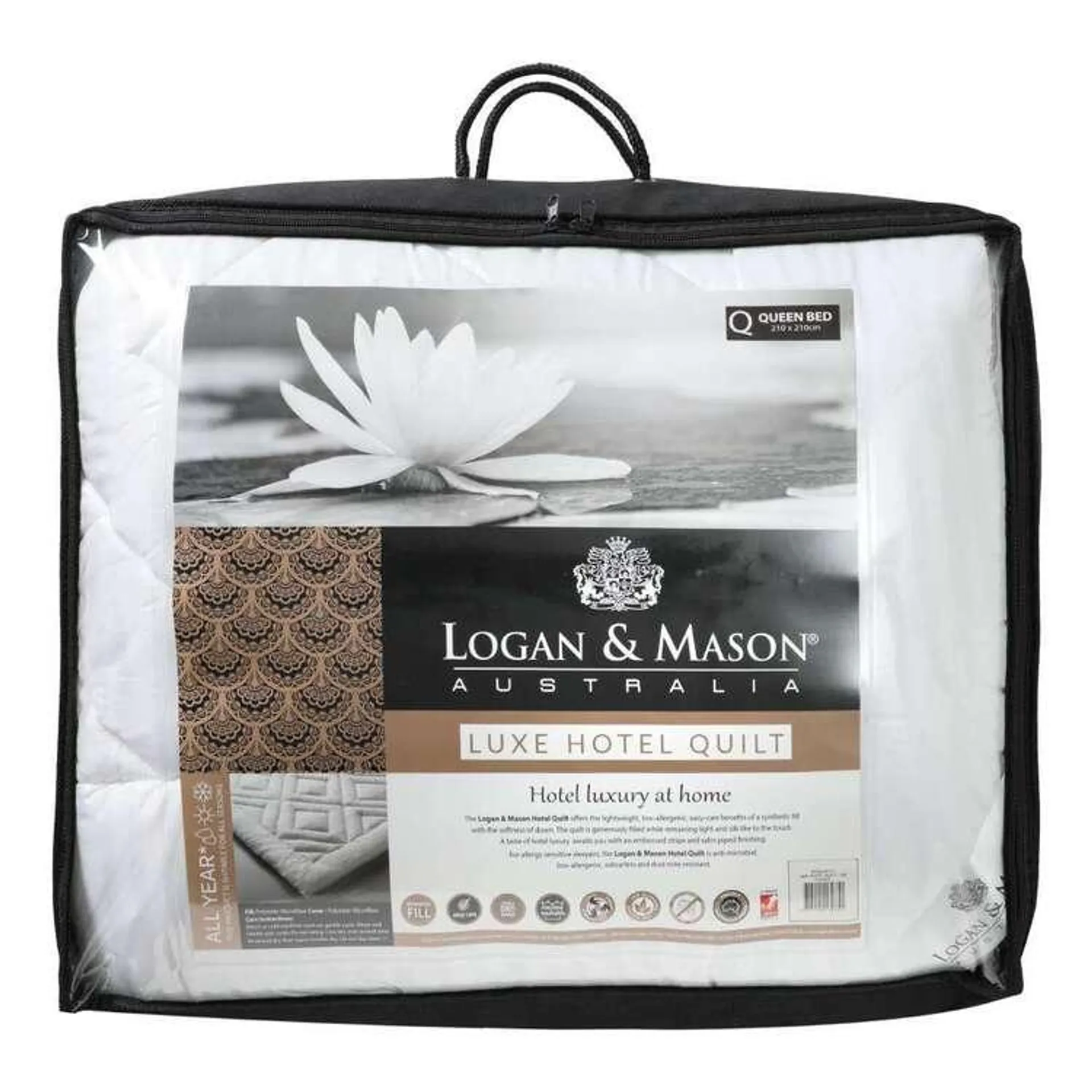 Logan & Mason Luxe Hotel Quilt White