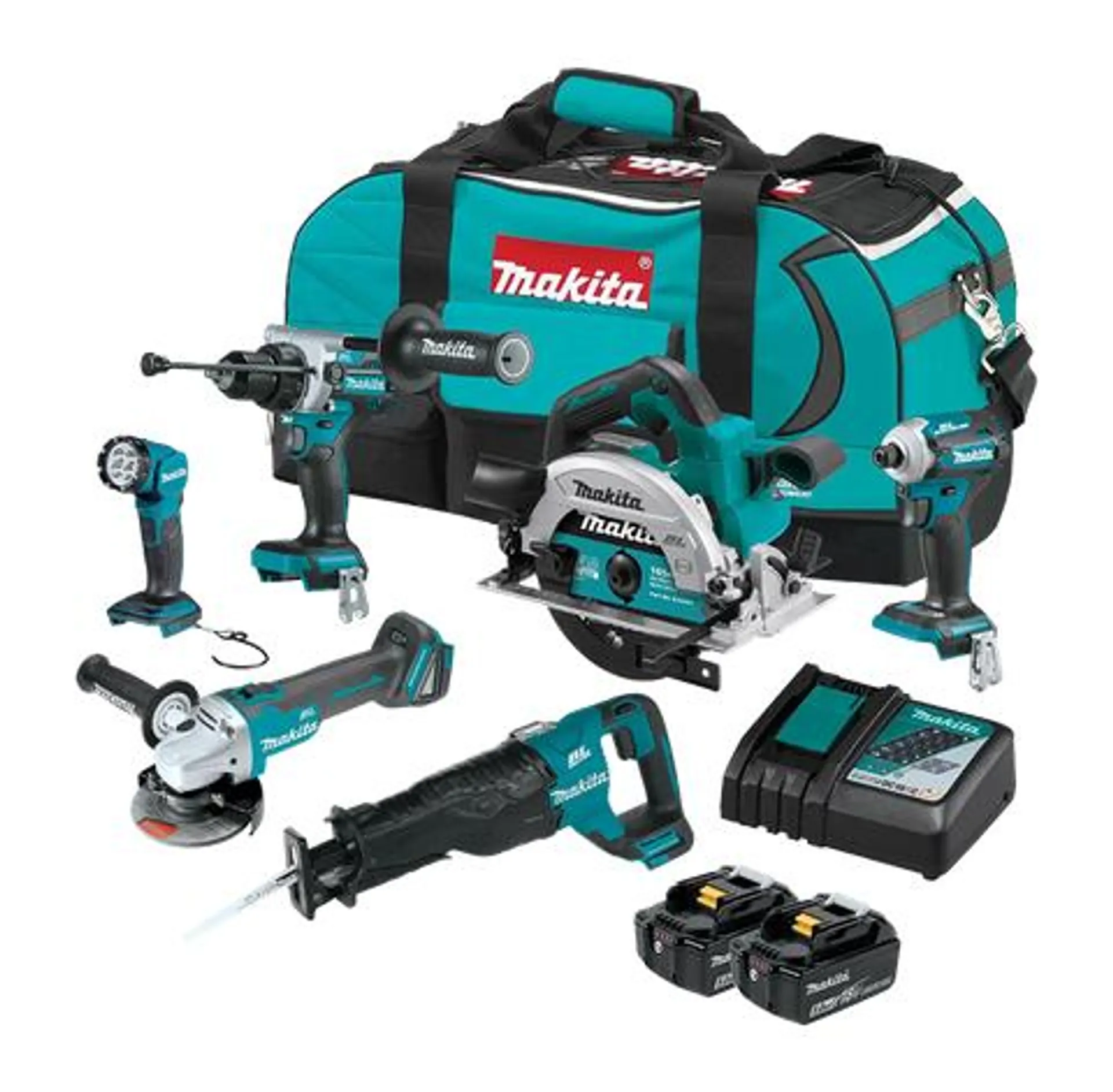 Makita LXT Cordless Jobsite Kit Brushless 6pc 18V 5Ah