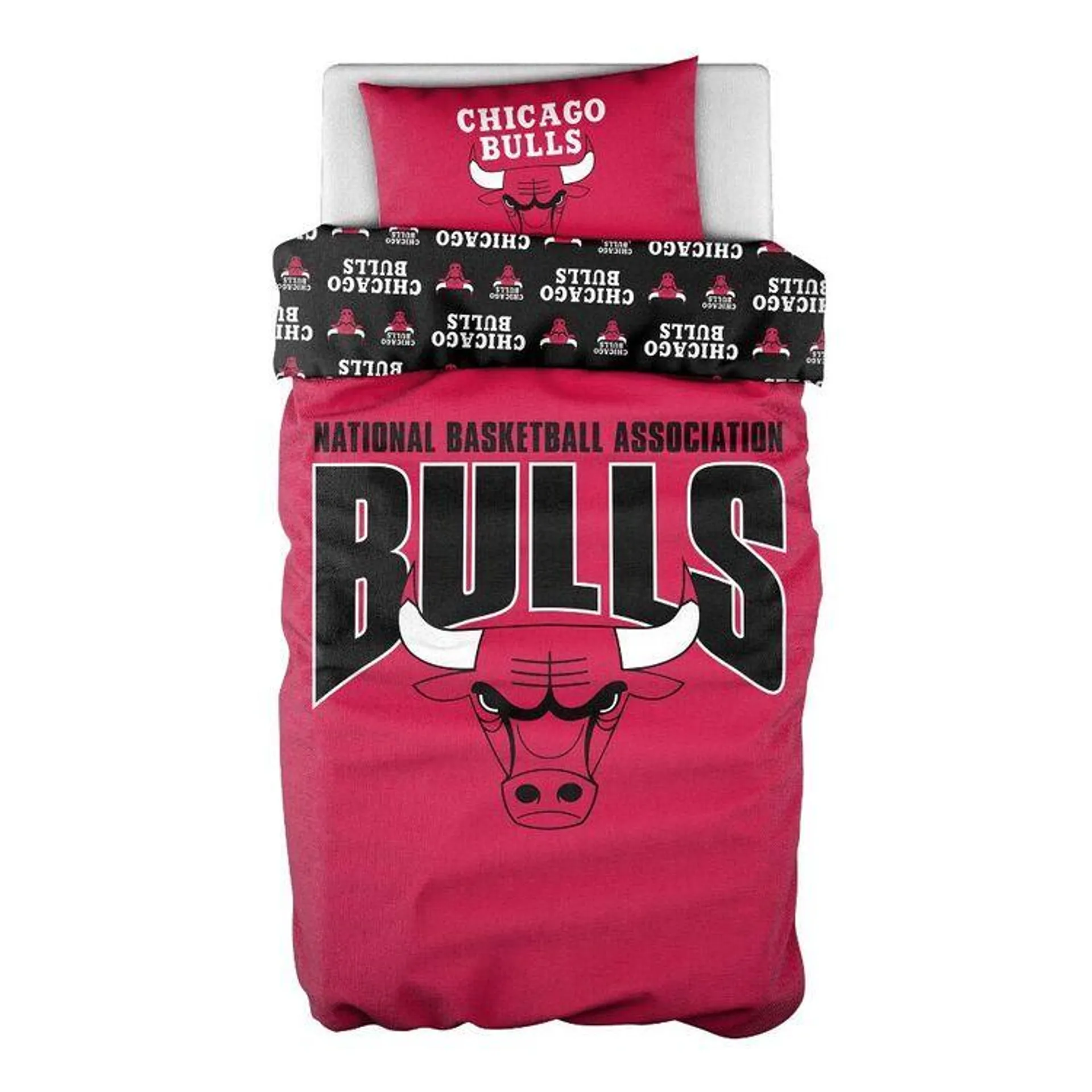 NBA Chicago Bulls Quilt Cover Set Red