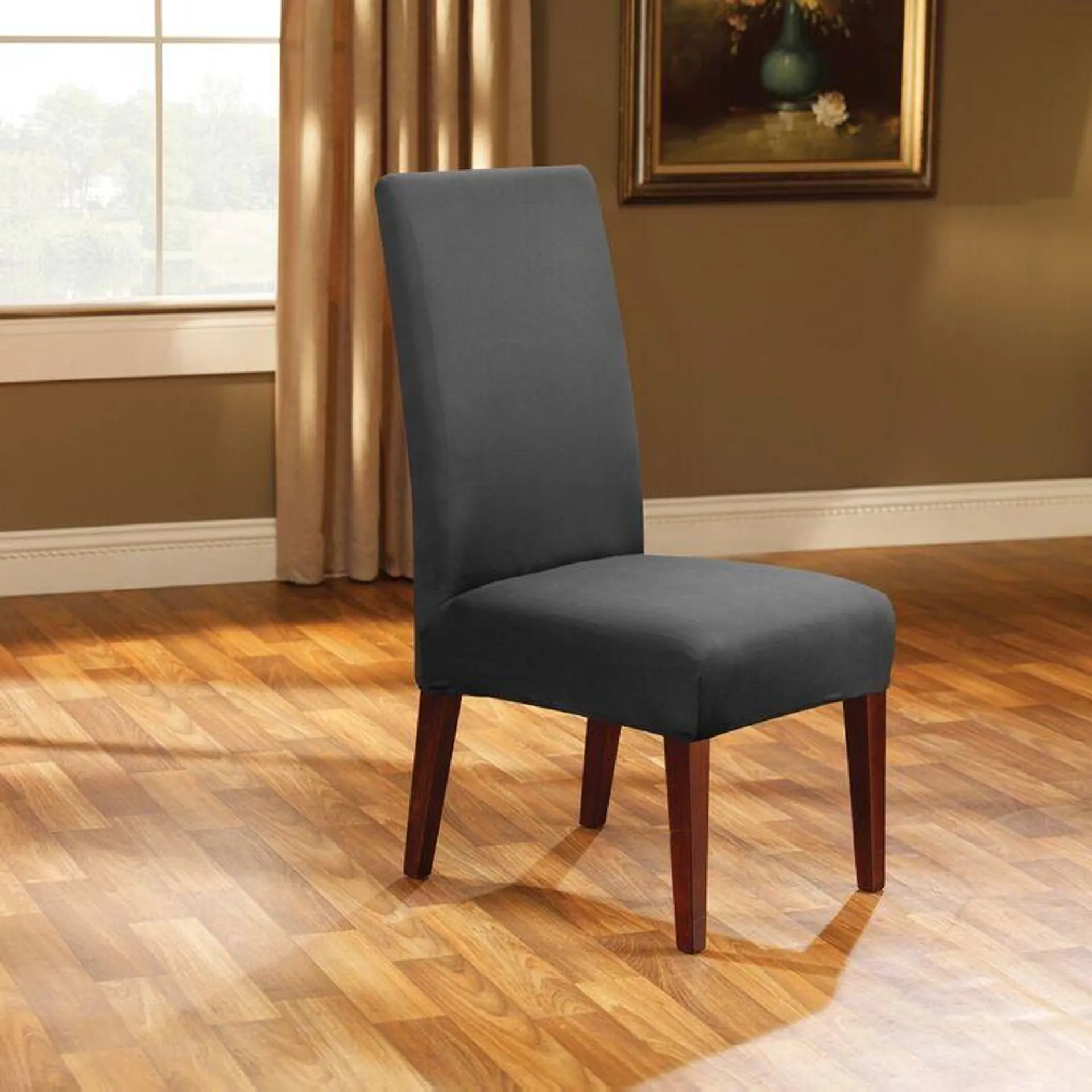 Emerald Hill Go Luna Dining Chair Cover Charcoal