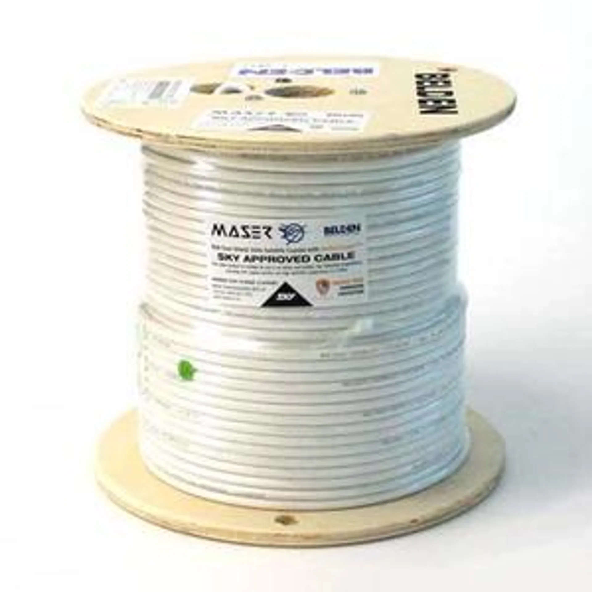 Cable Coax RG6 2.25GHz Sky Satellite White 152m