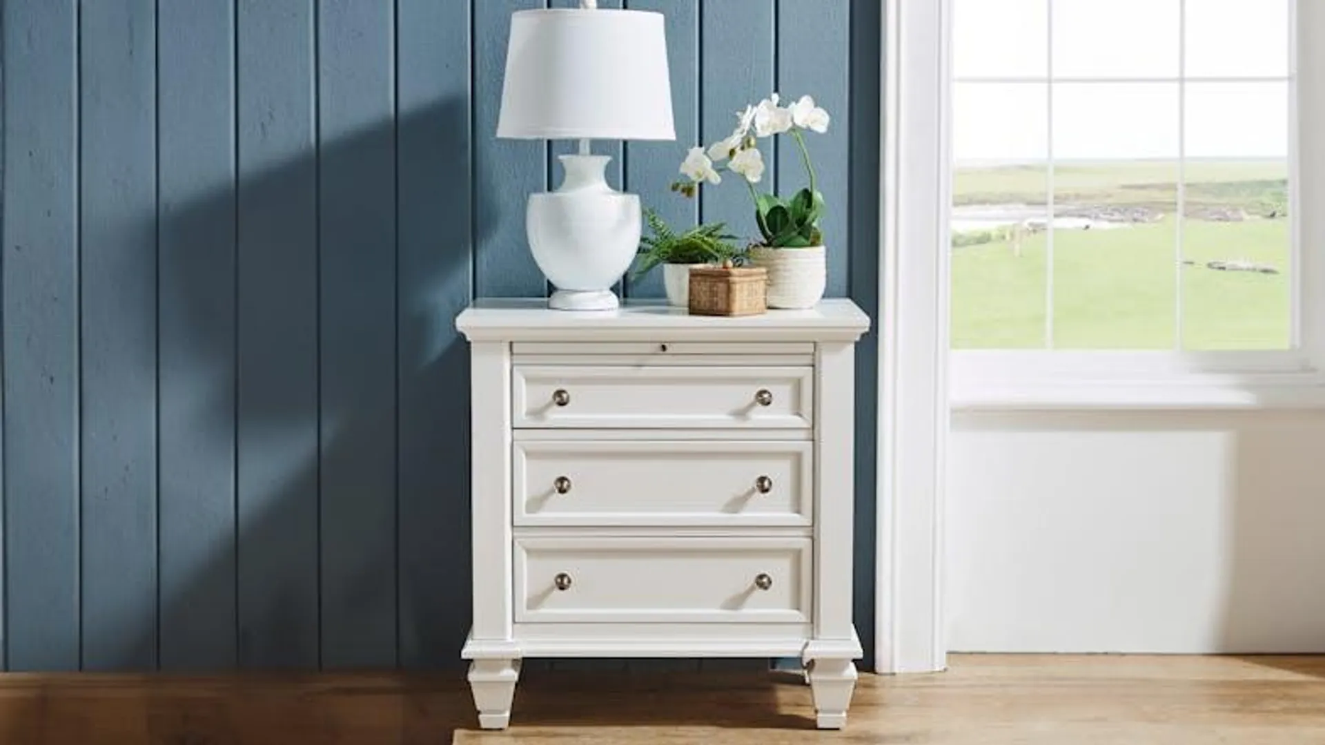 Southampton 3 Drawer Bedside Table