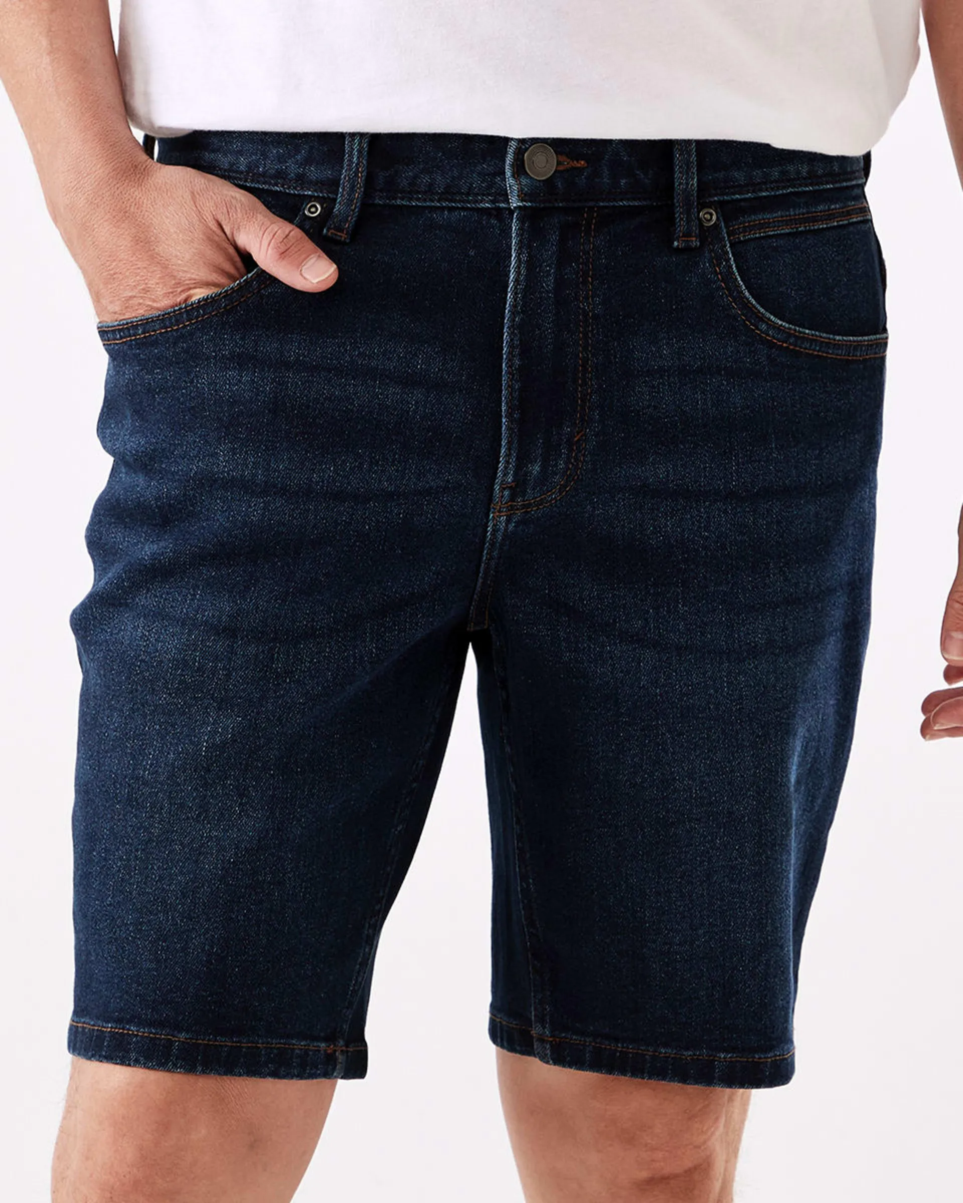 Denim Slim Shorts