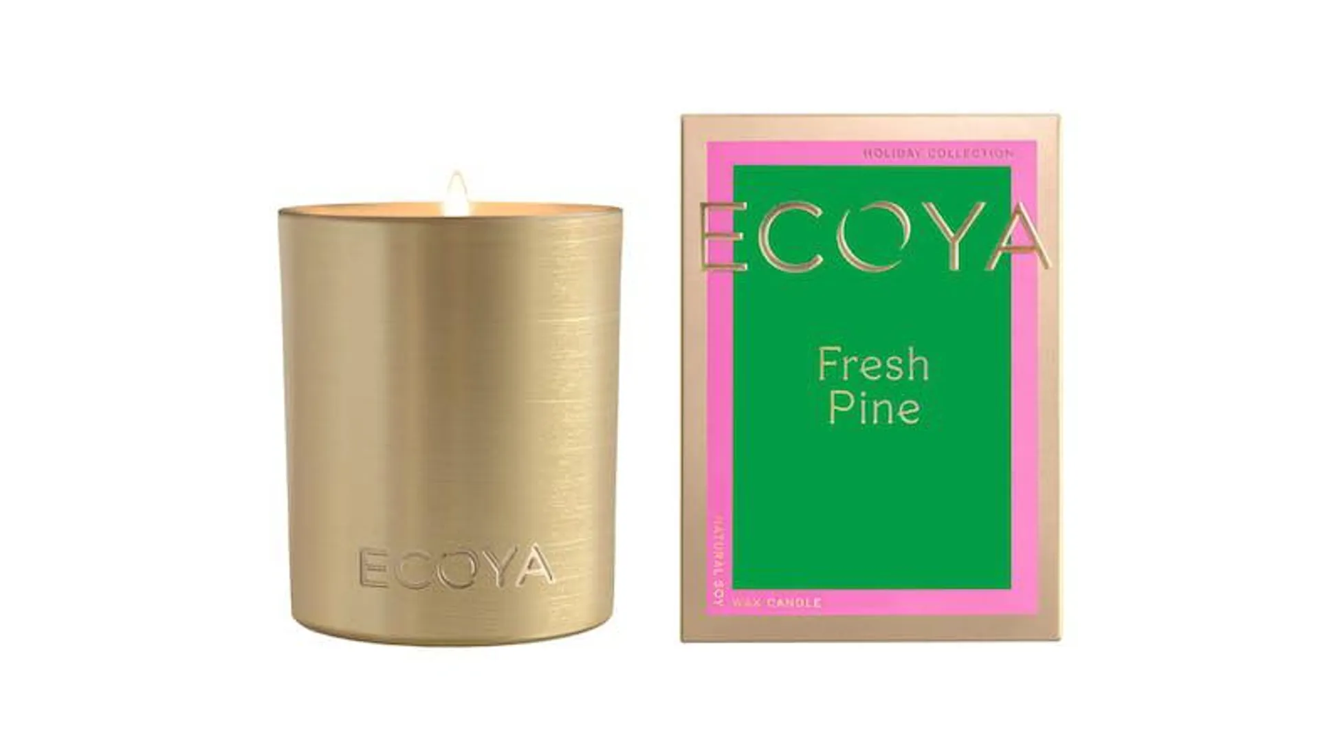 Ecoya 460g Goldie Candle - Fresh Pine