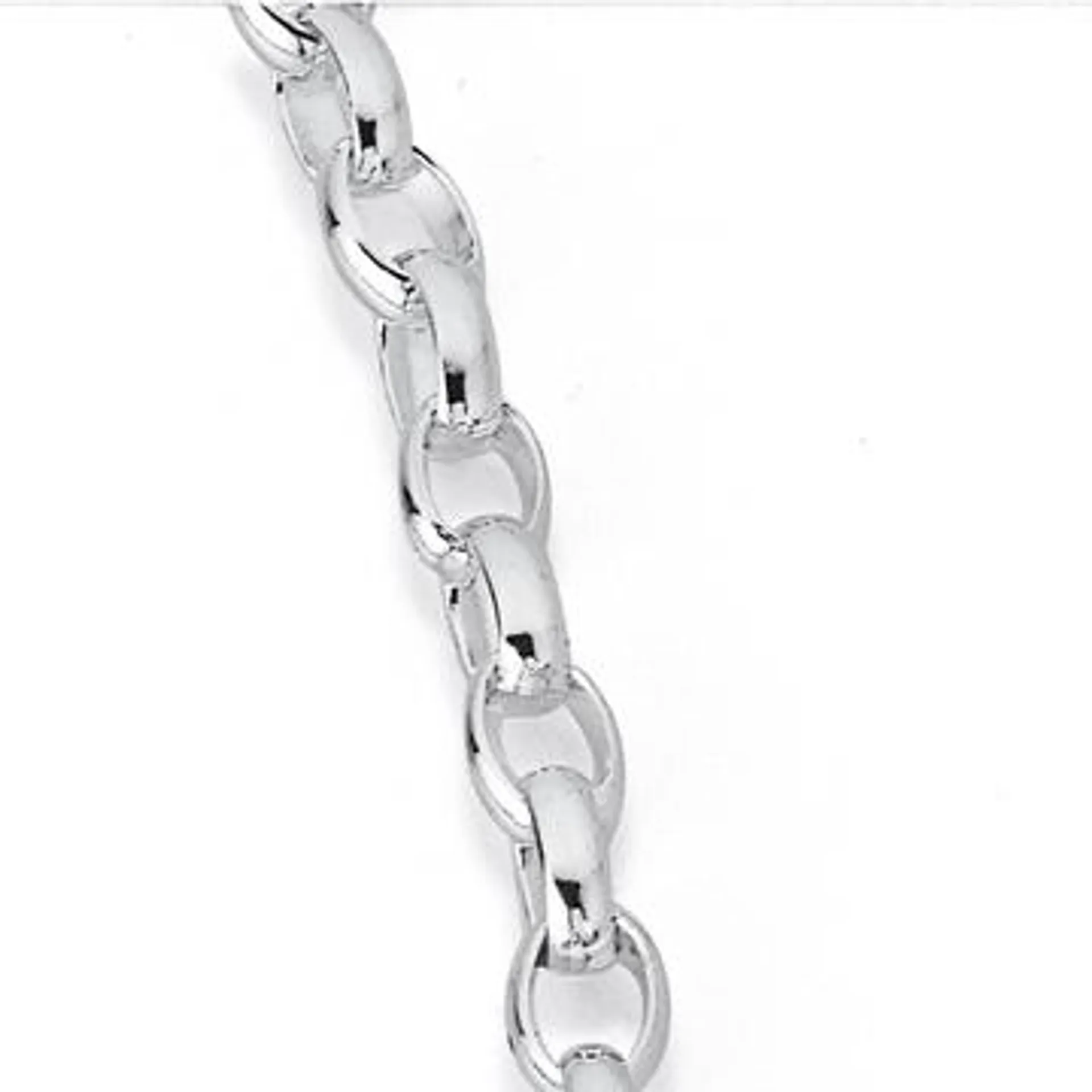 Sterling Silver 55cm Oval Belcher Chain