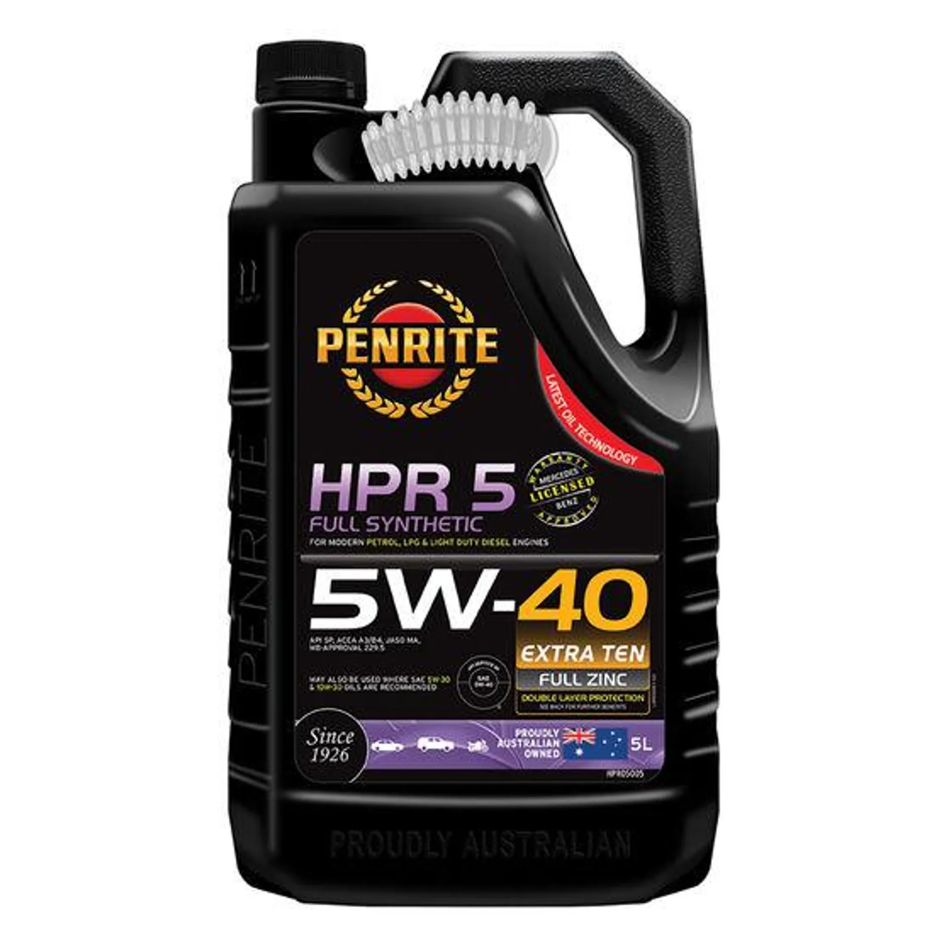 Penrite HPR 5 Engine Oil - 5W-40 5 Litre