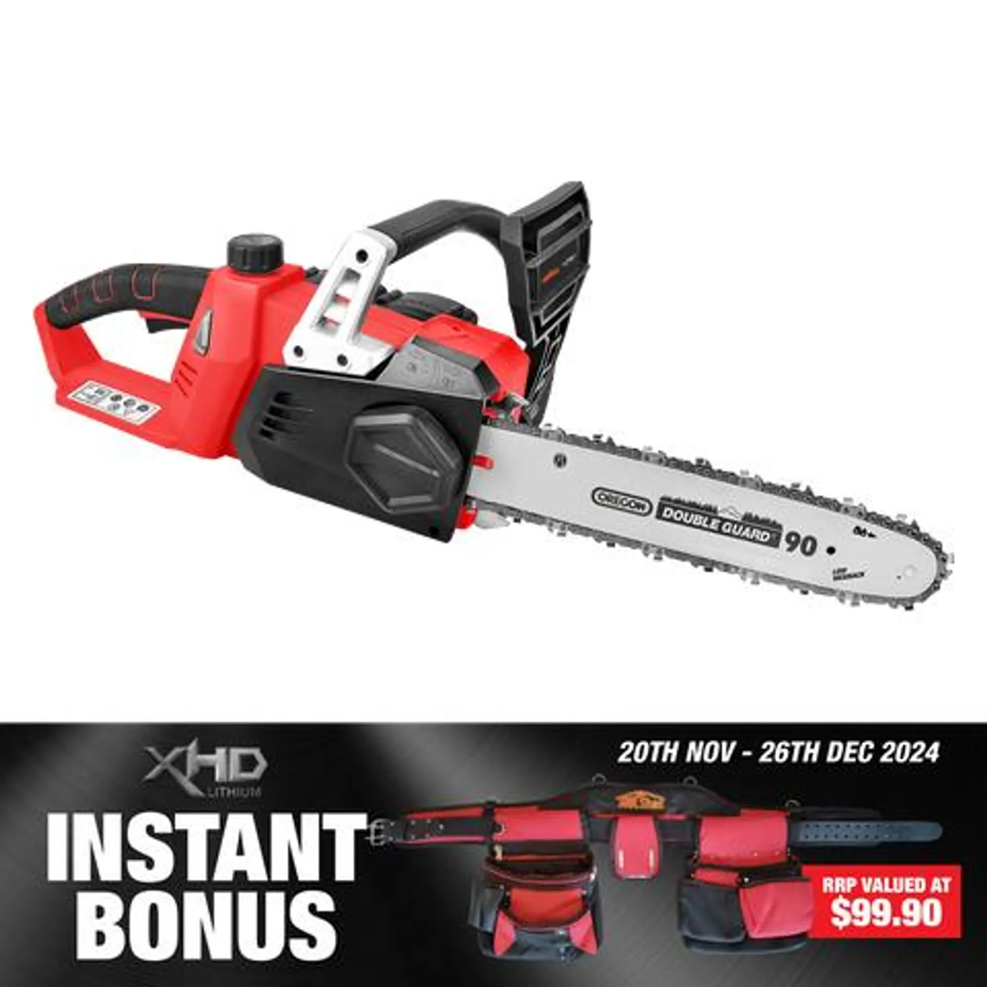 XHD Lithium Cordless Chainsaw 350mm 36V (2x 18V) - Bare Tool