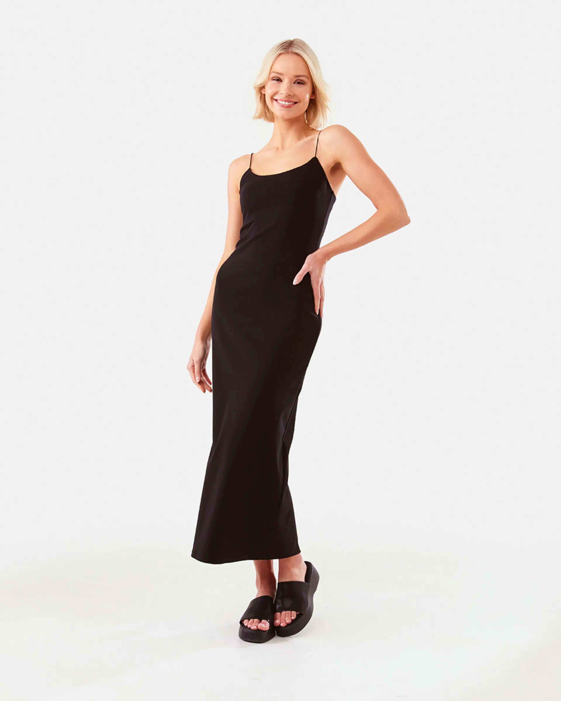 Sleeveless Rib Lounge Maxi Dress