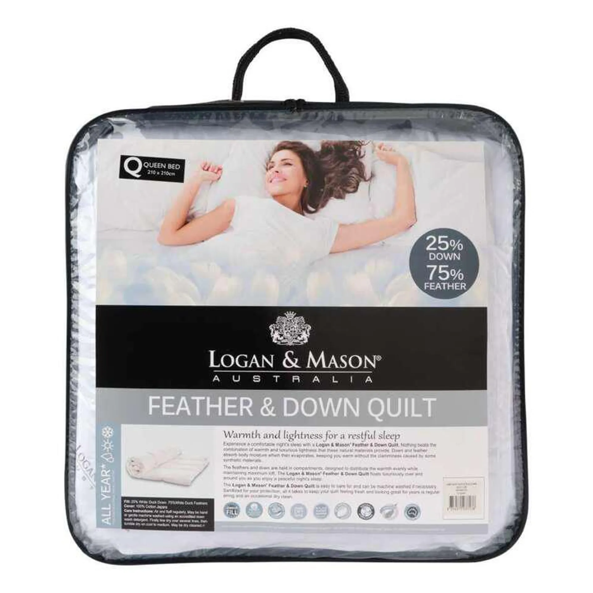 Logan & Mason Feather & Down Quilt White