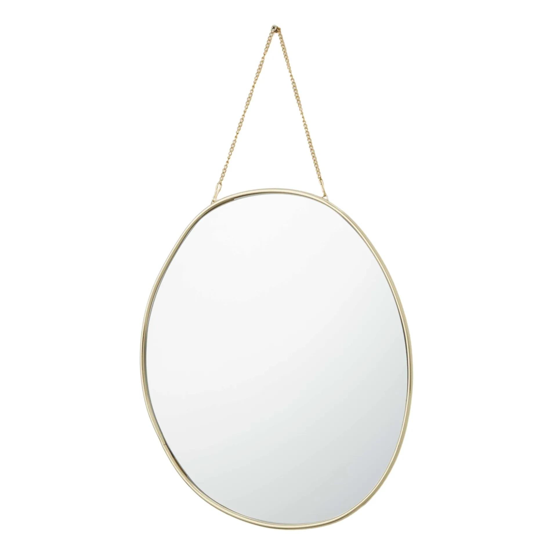 Hanging Mirror - Gold Look