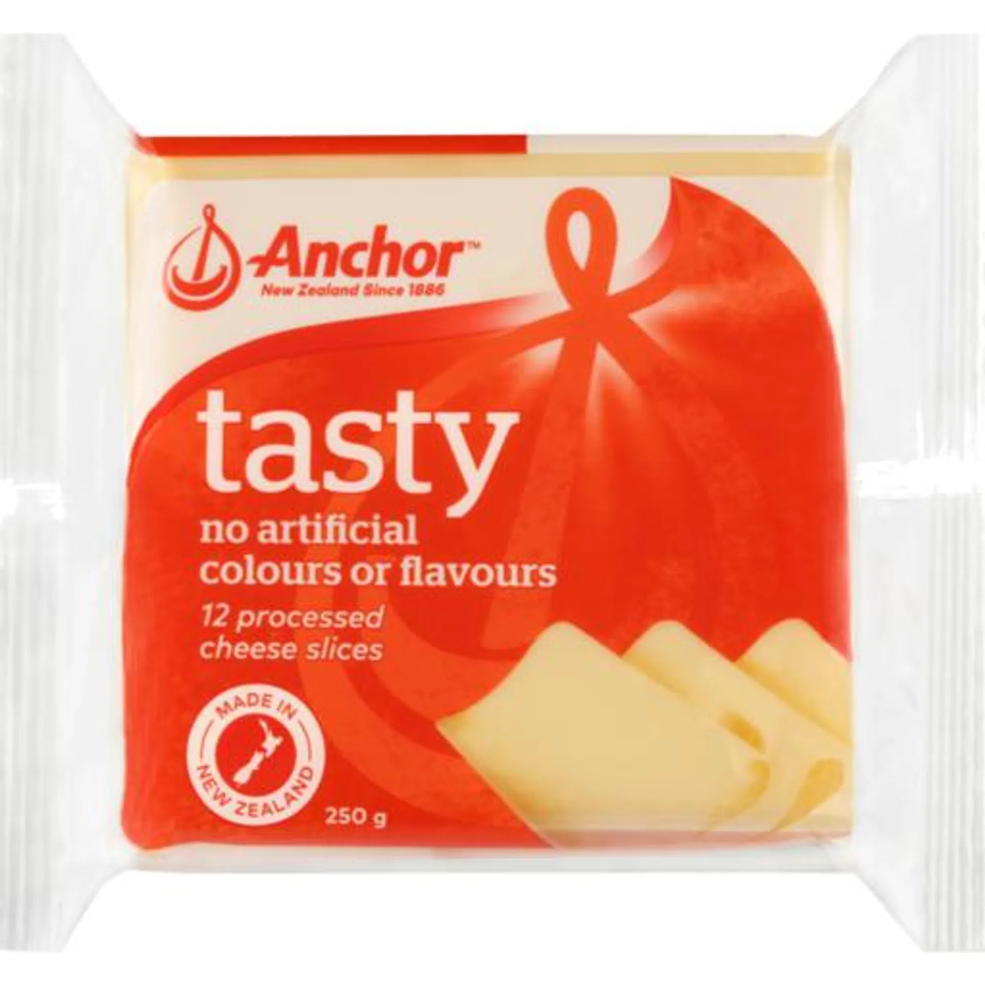 Anchor Processed Cheese Slices Tasty 250g