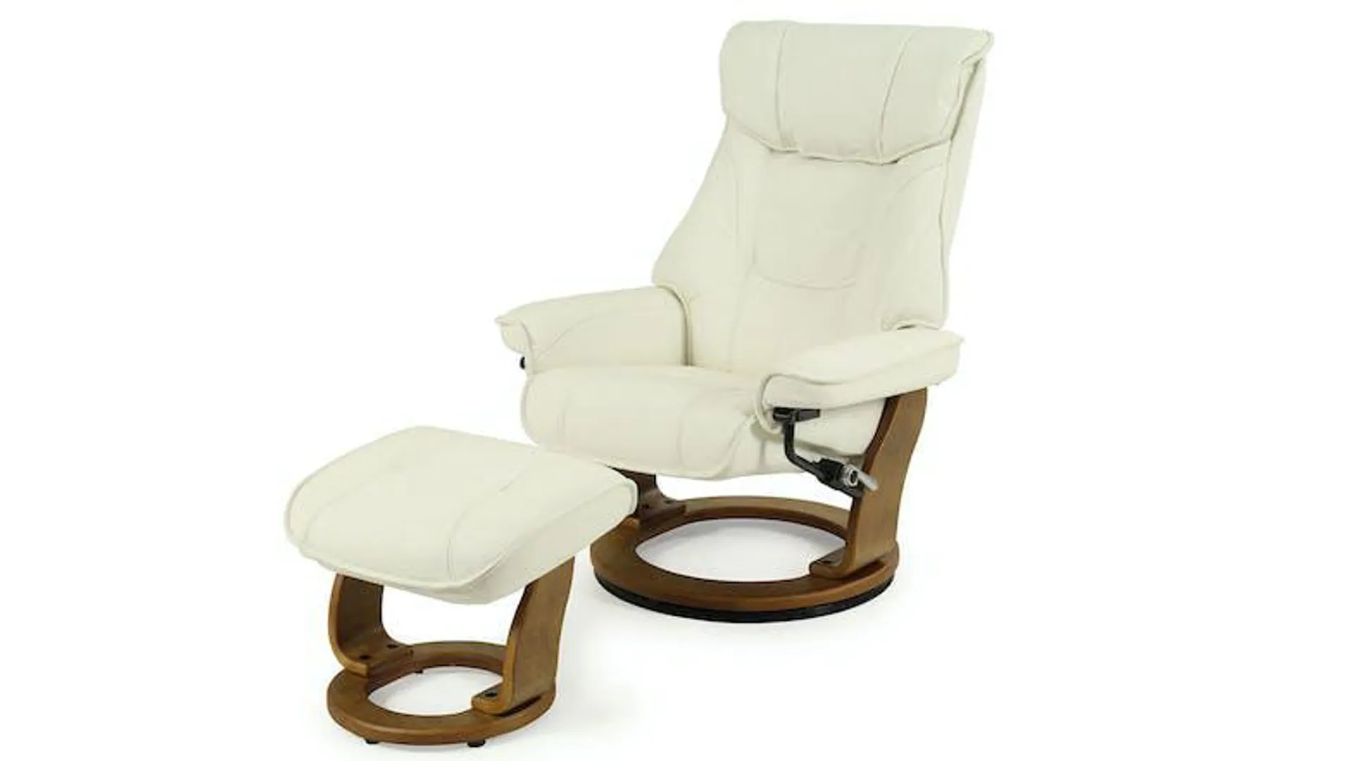 Orebro Leather Chair and Footstool