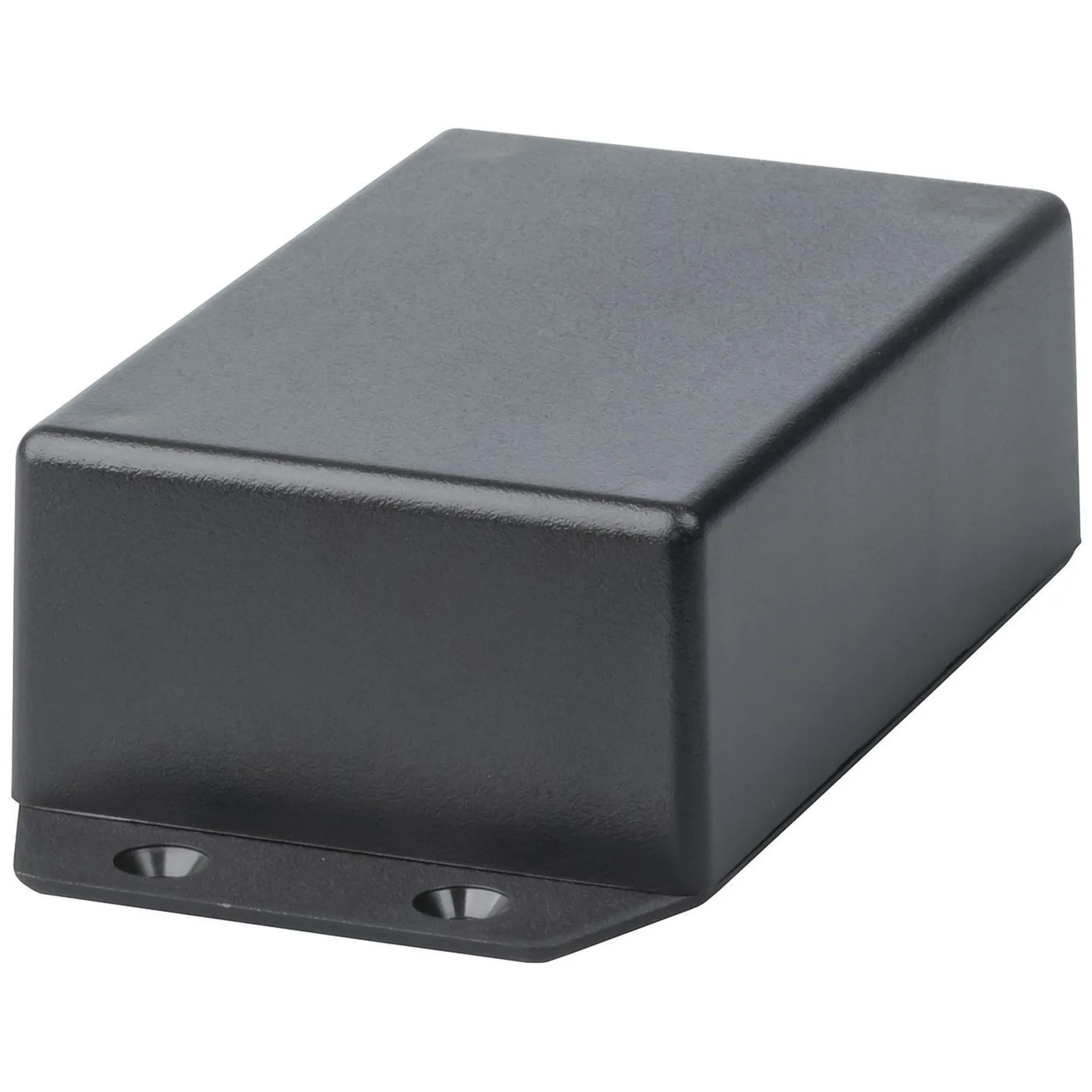 Jiffy Box - Black with mounting flange - 83X54X31 - UB5