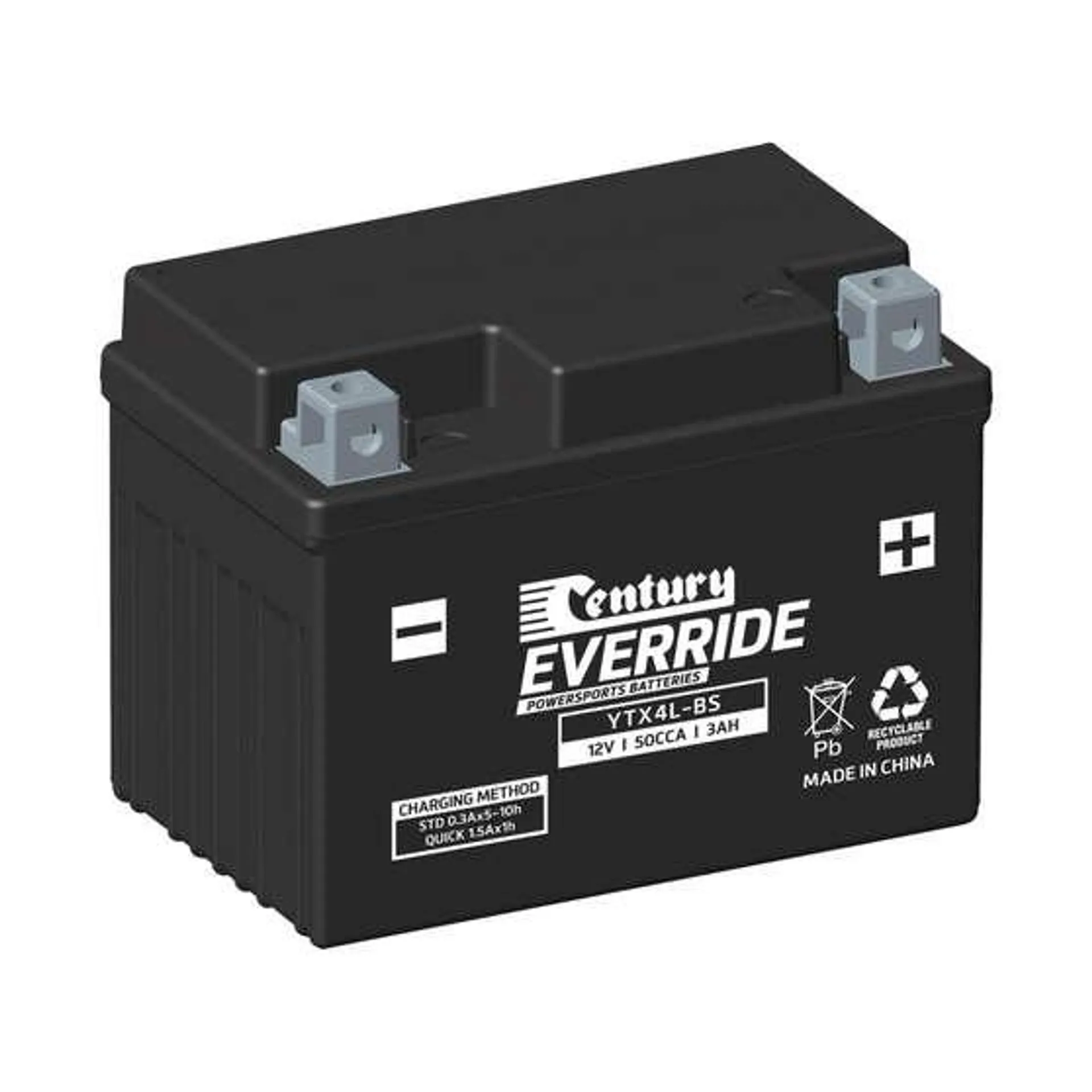 Century EverRide Powersports Battery YTX4L-BS