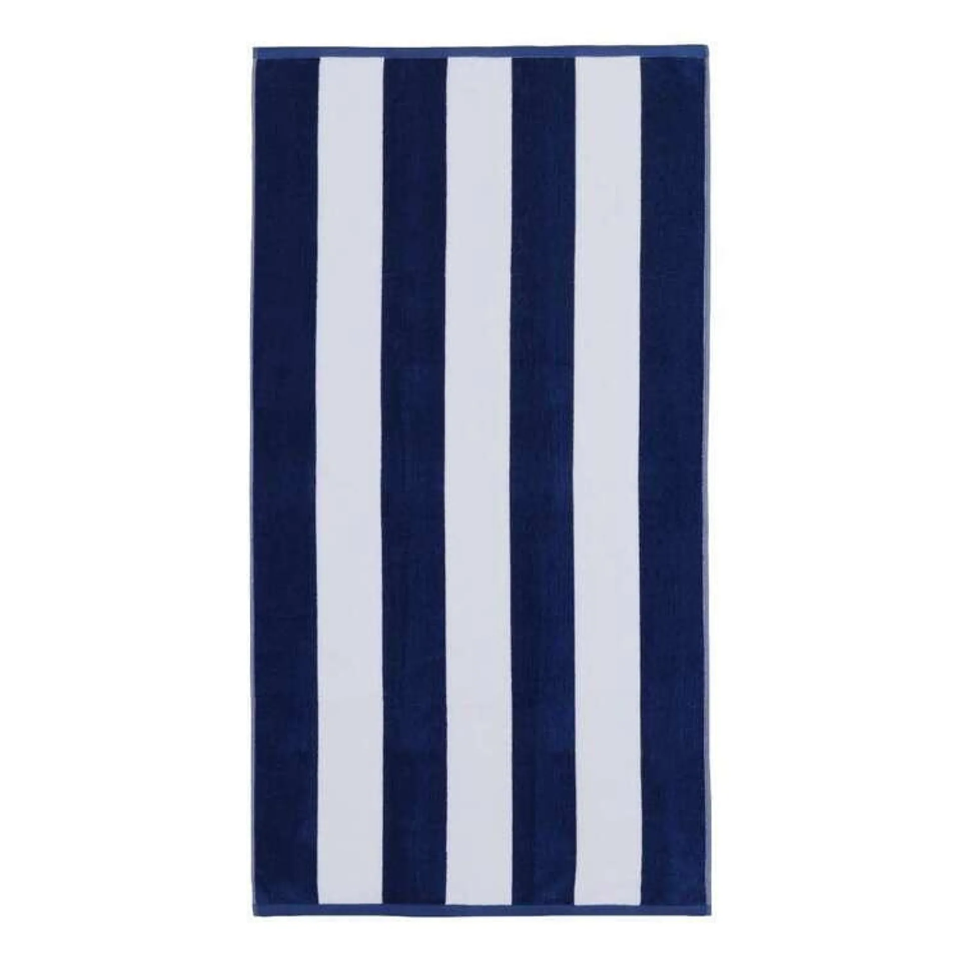 Logan & Mason Hamptons Beach Towel Blue 90 x 180 cm